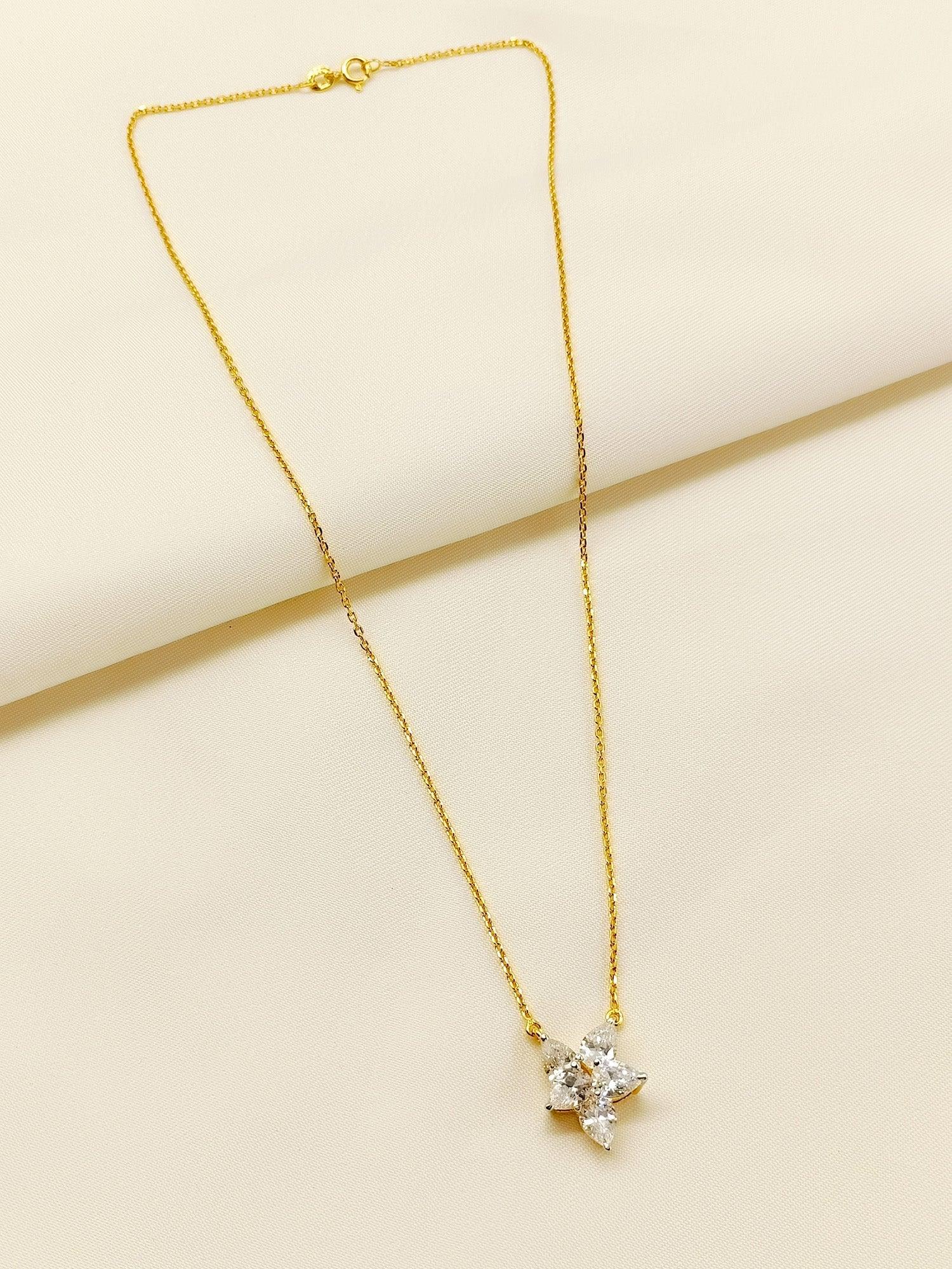 Romsha 92.5 Silver Swarovski Stone Pendal