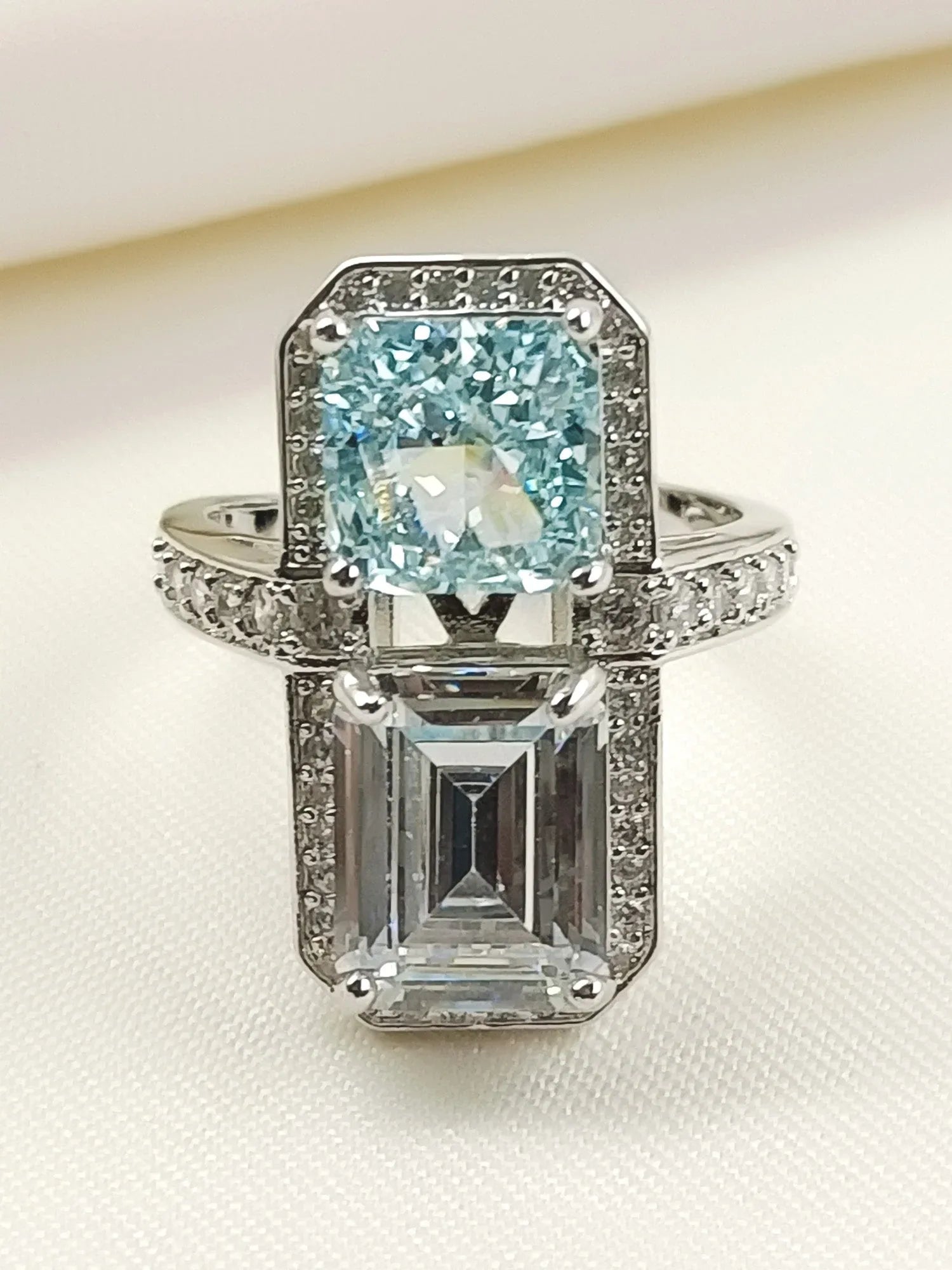Anjum Firozi American Diamond Finger Ring