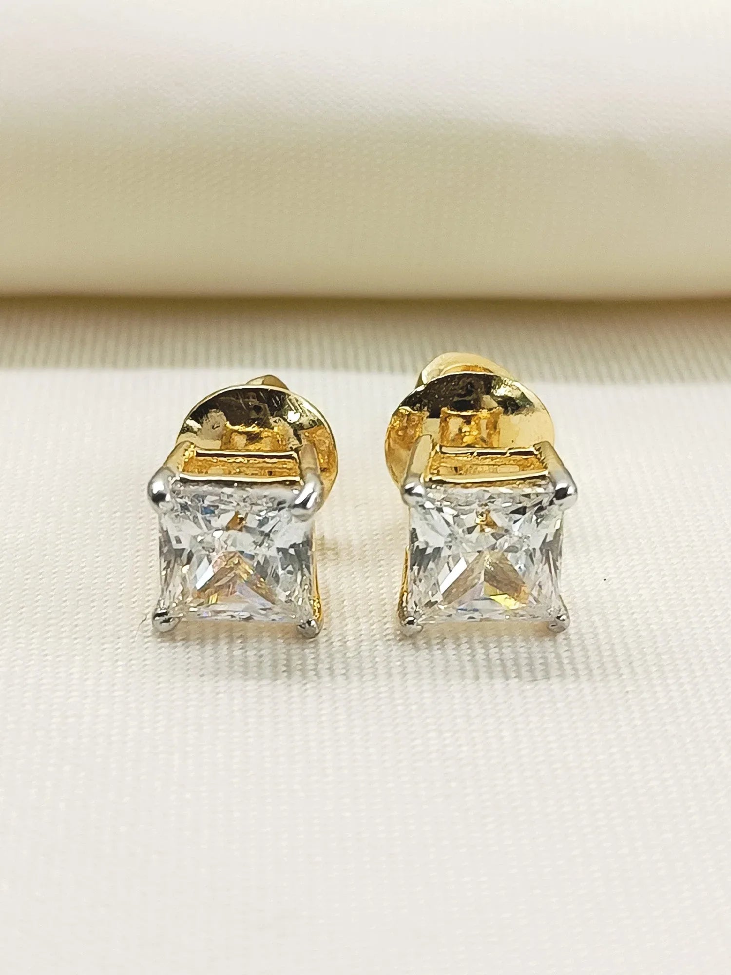 Lubna 92.5 Silver Swarovski Stone Tops