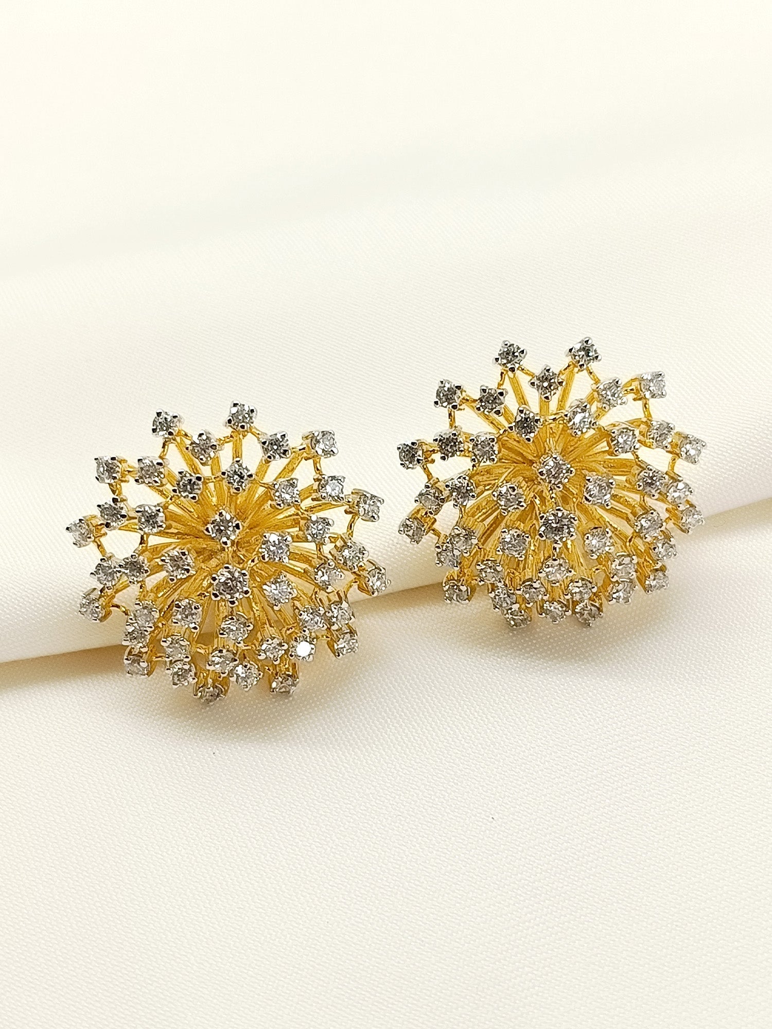 Khushi 92.5 Silver Swarovski Stone Tops - qivii