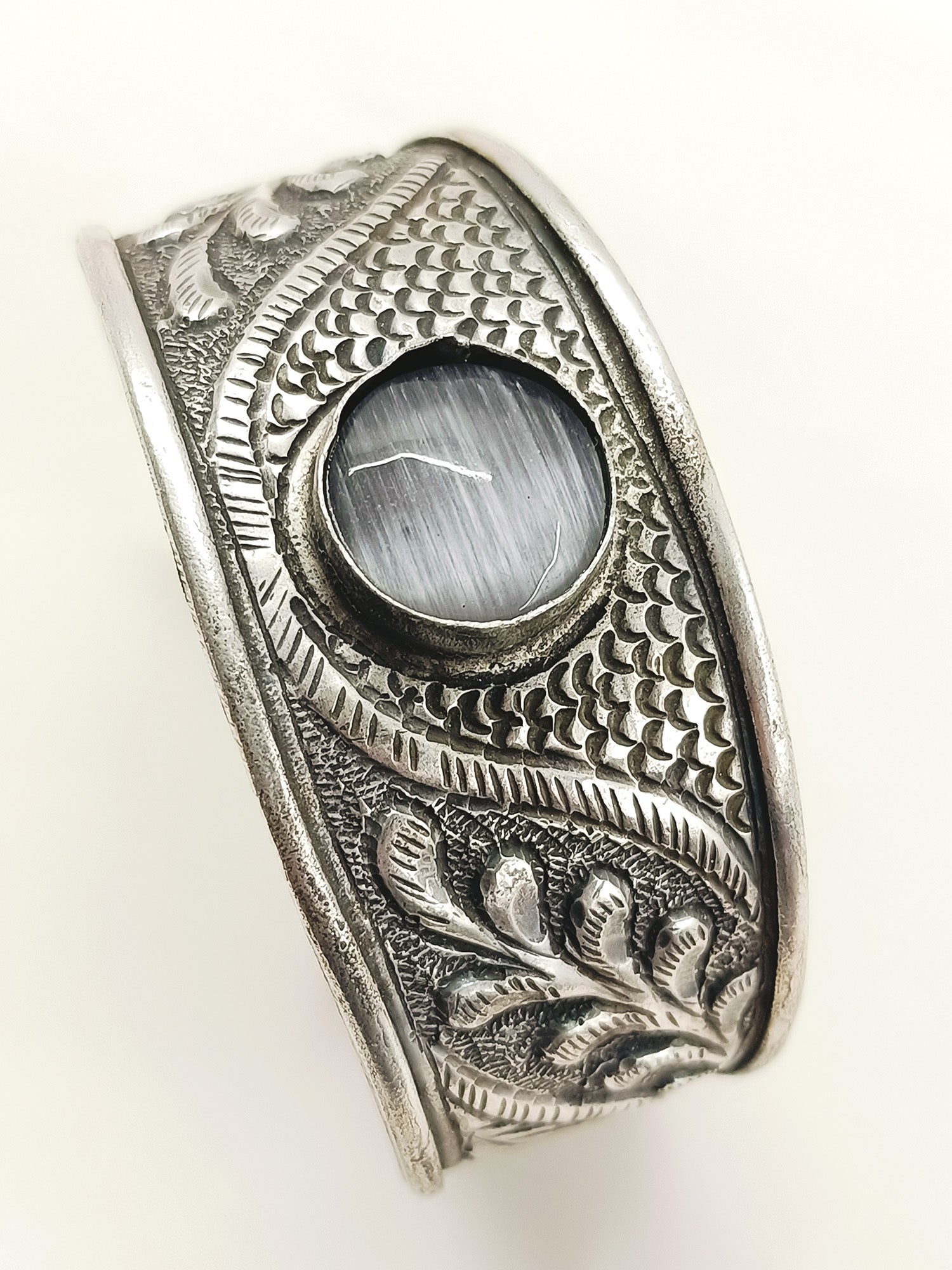 Valkyrie Grey Oxidized Bracelet