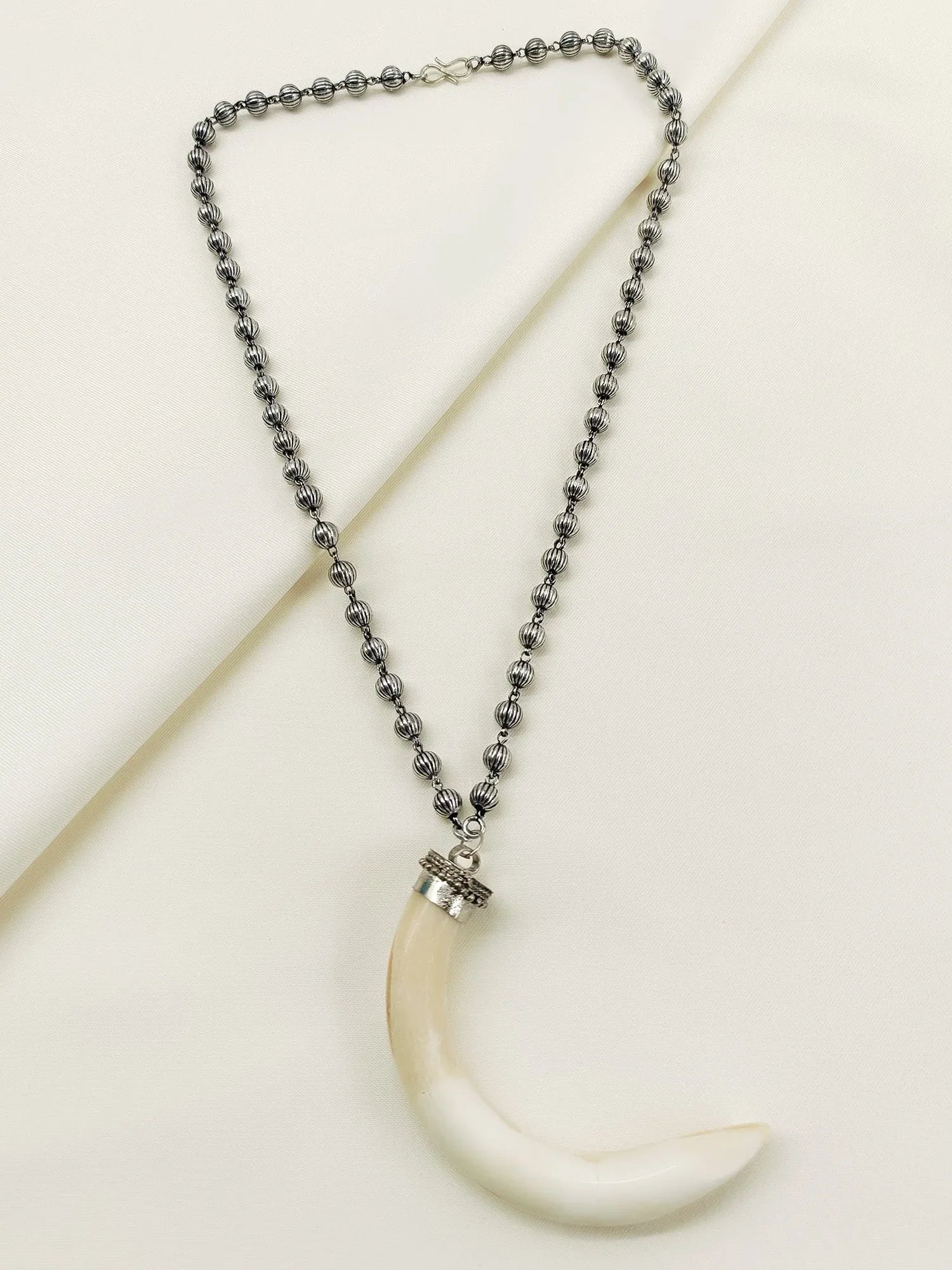 Annette White Bone Men's Neckpiece