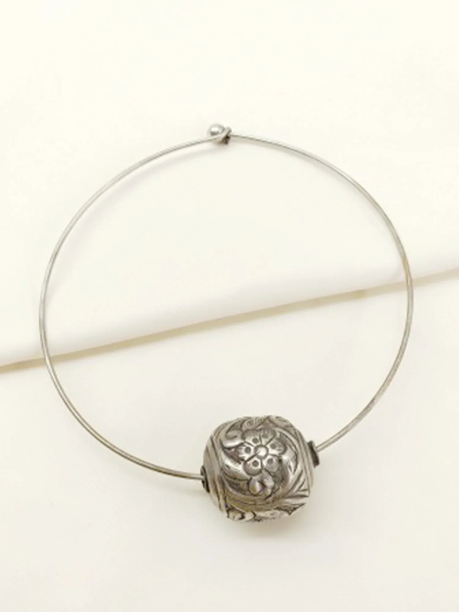 Kia German Silver Oxidized Hasli Style Neckpiece