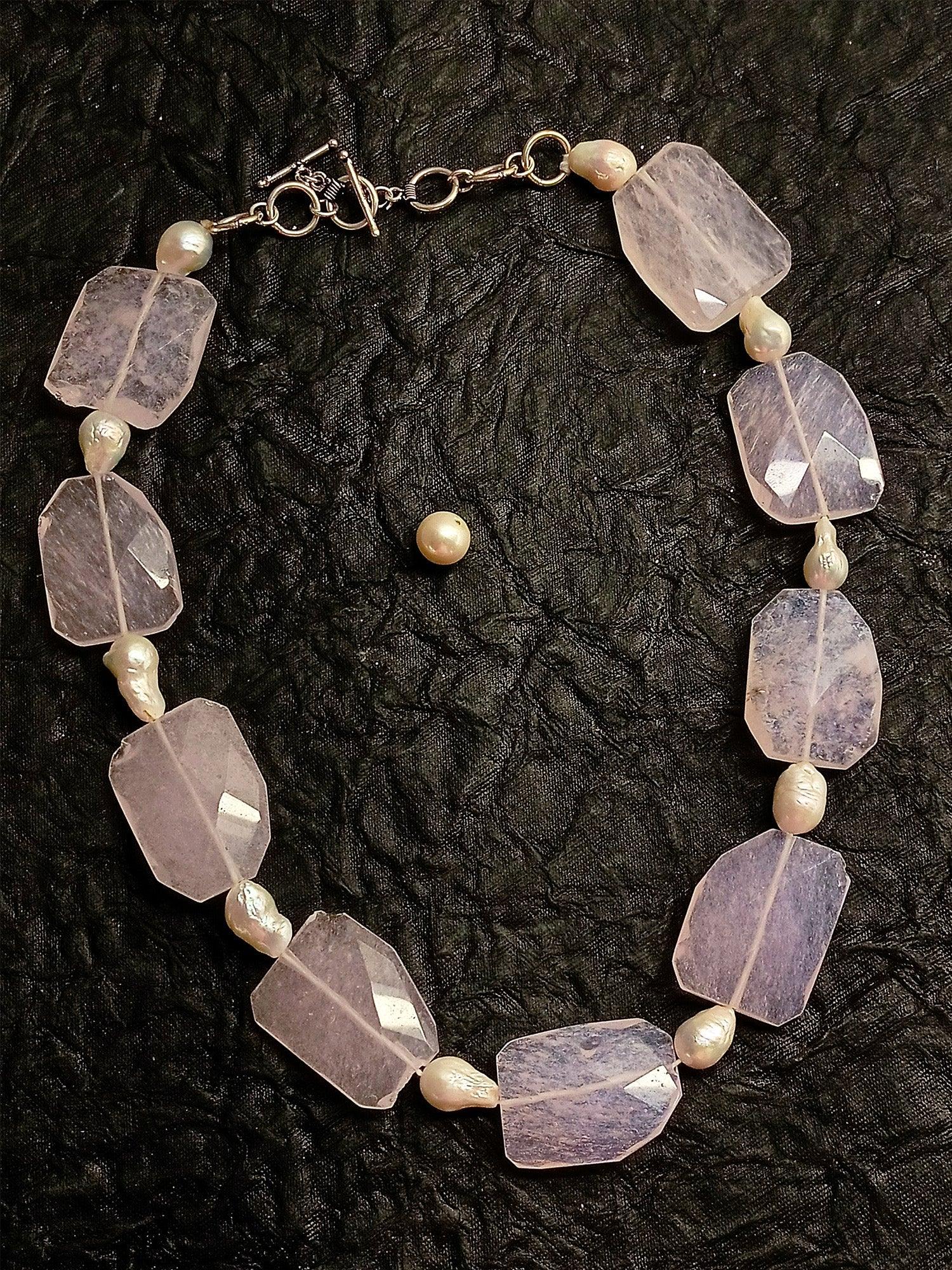 Sahrish Rose Quartz Necklace