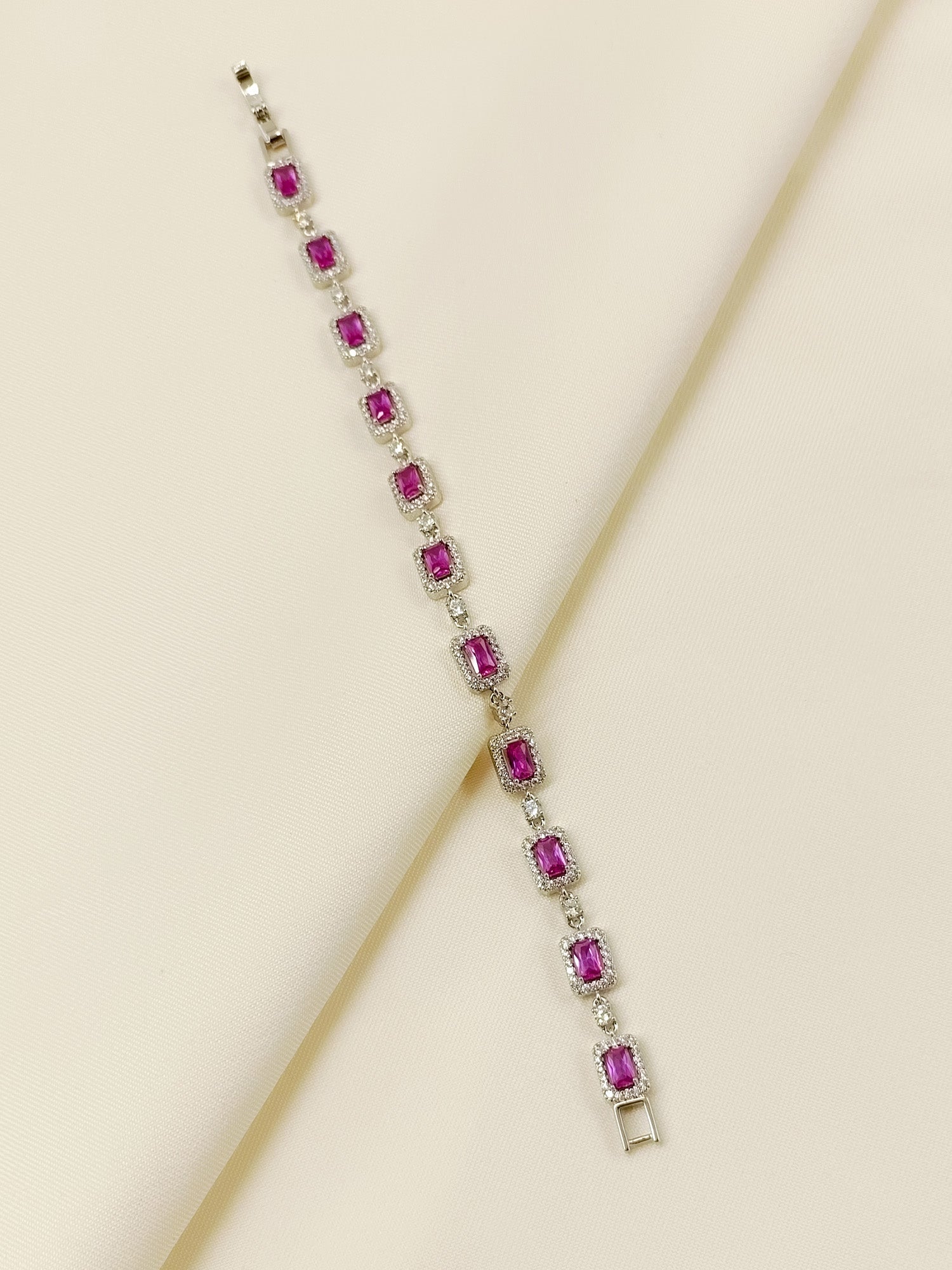 Blakely Majenta American Diamond Bracelet