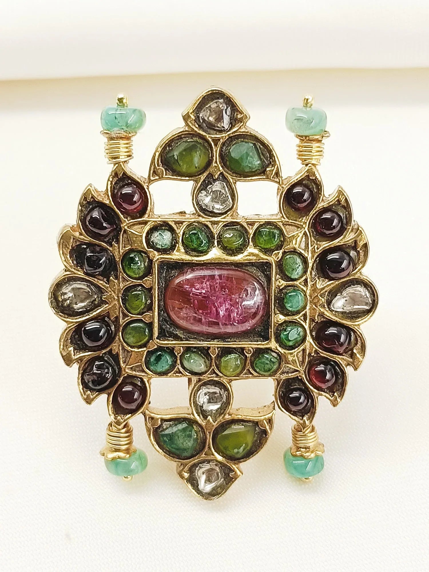 Sumona Multi Colour 92.5 Silver Finger Ring