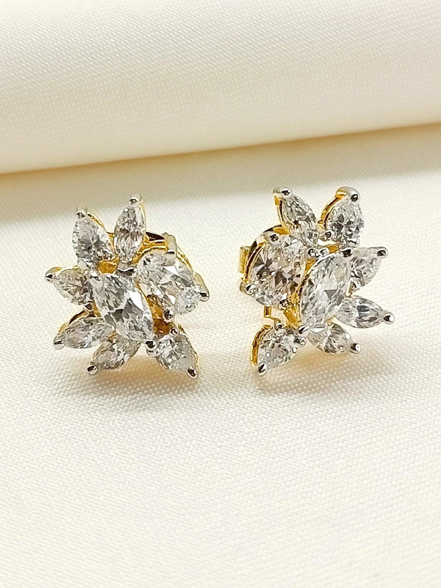 Geetu 92.5 Silver Swarovski Stone Tops