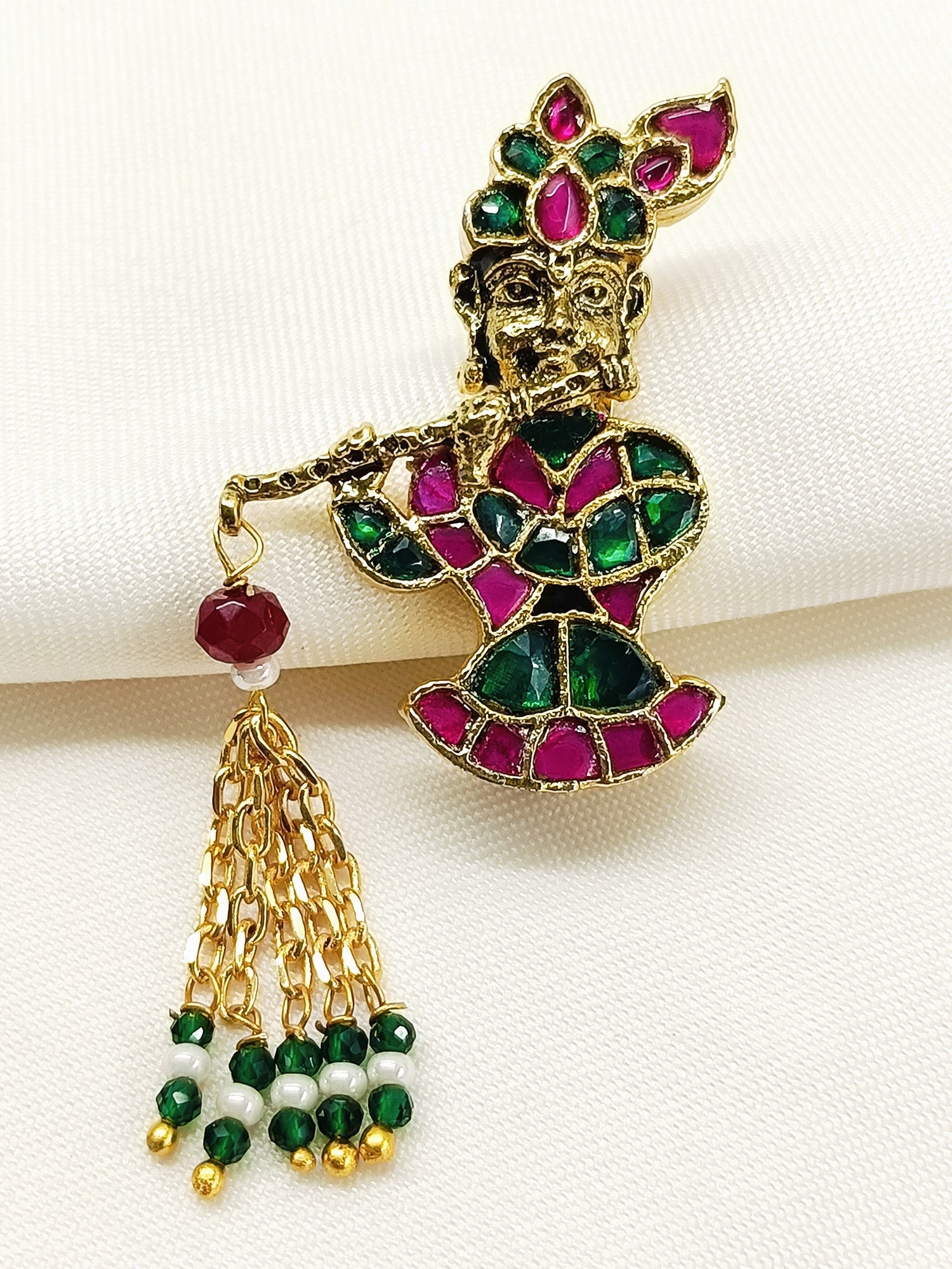 Jairaj R&G Krishna Ji Brooch