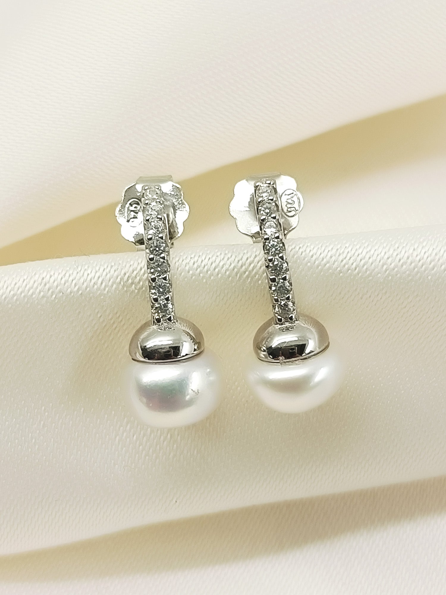 Ziana White Pearl 92.5 Silver Tops