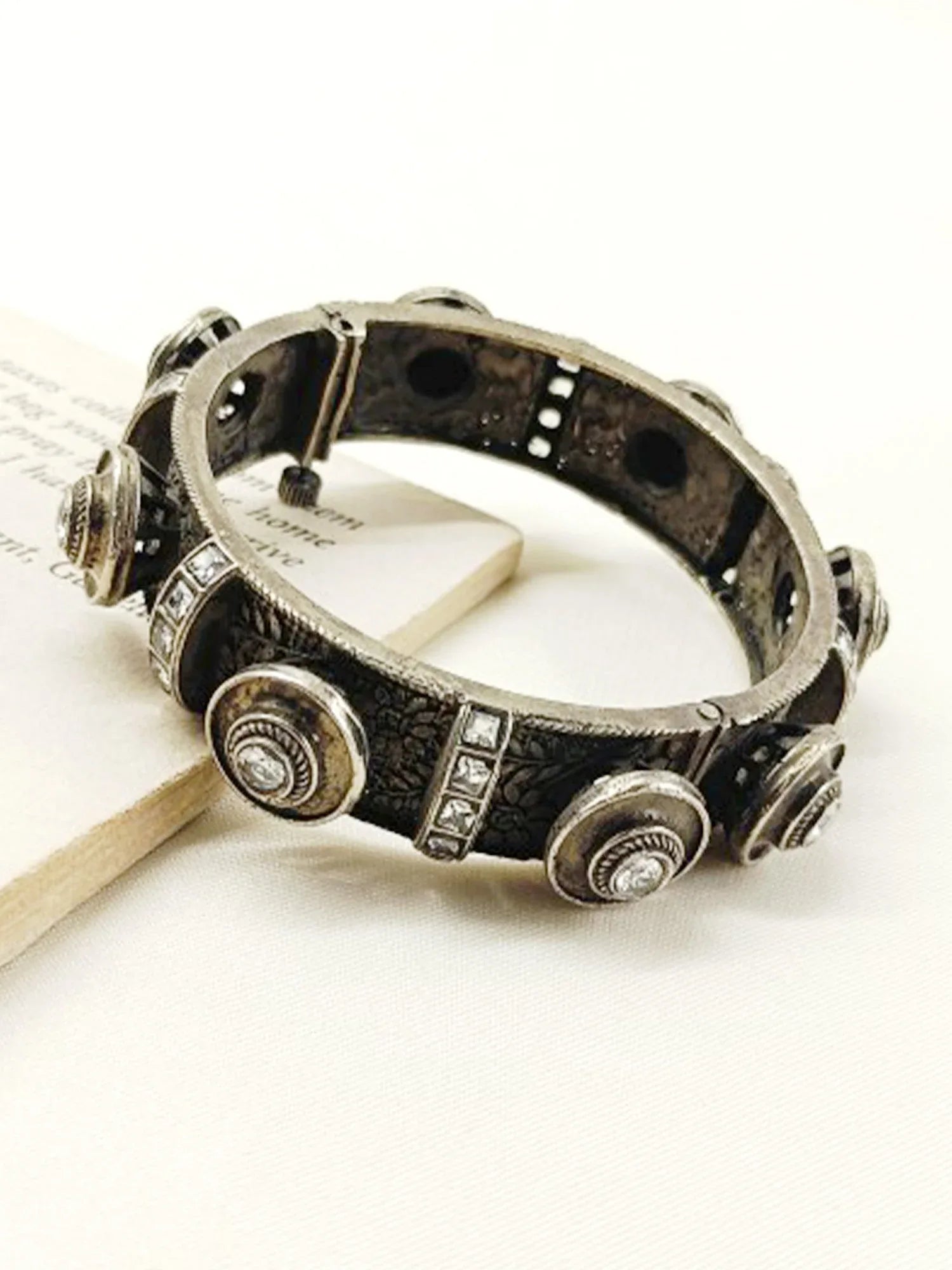 Darshi White Oxidized Kada