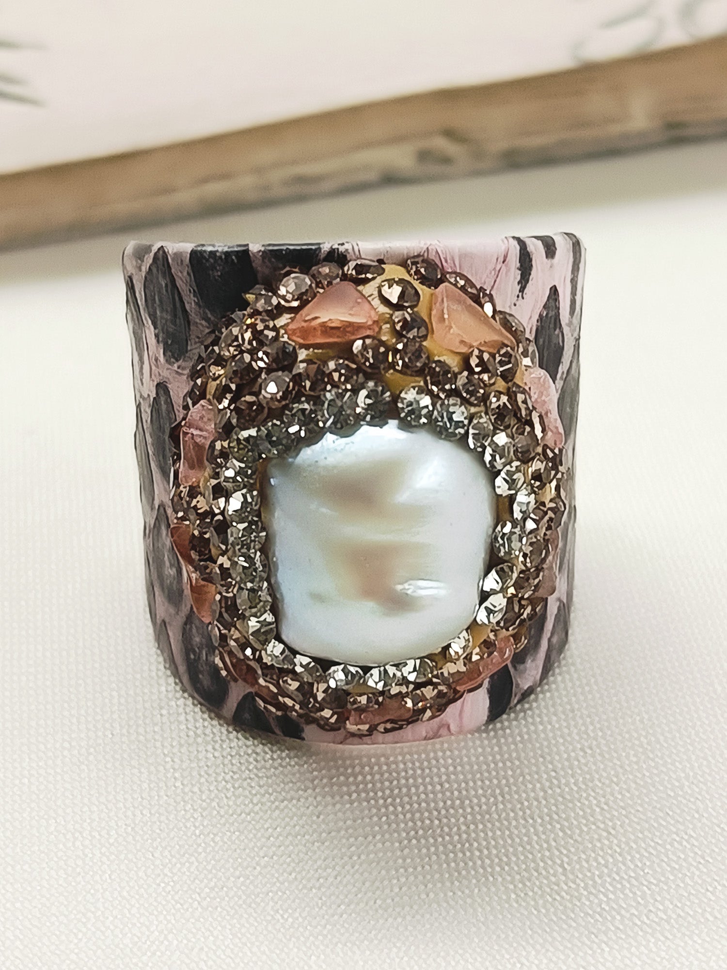 Anwesha Pink Western Finger Ring