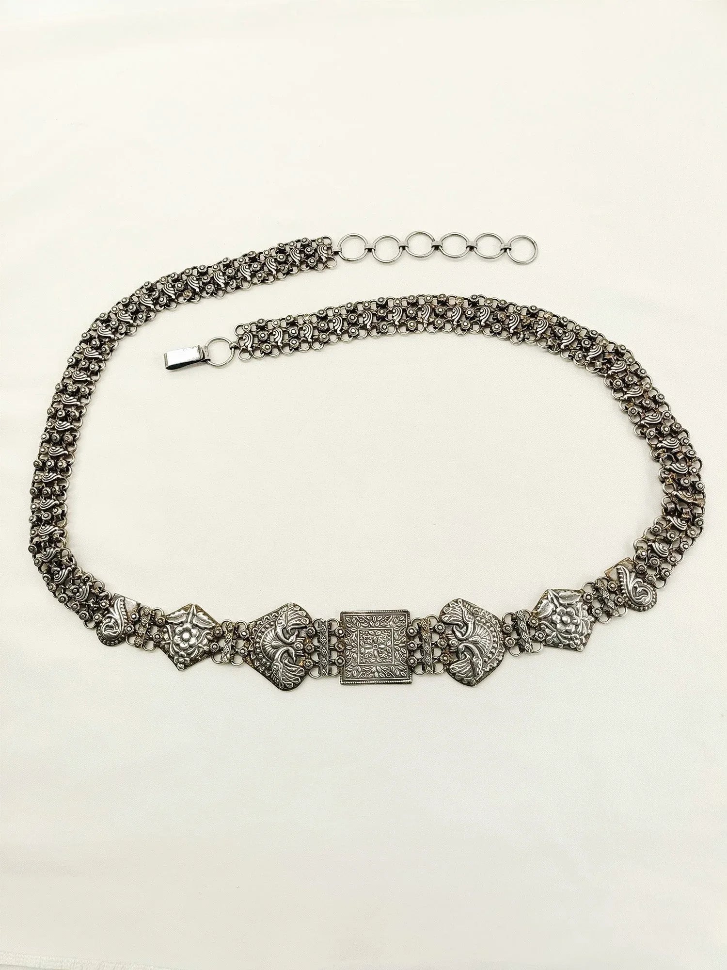 Komalika Plain Oxidized Waist Belt
