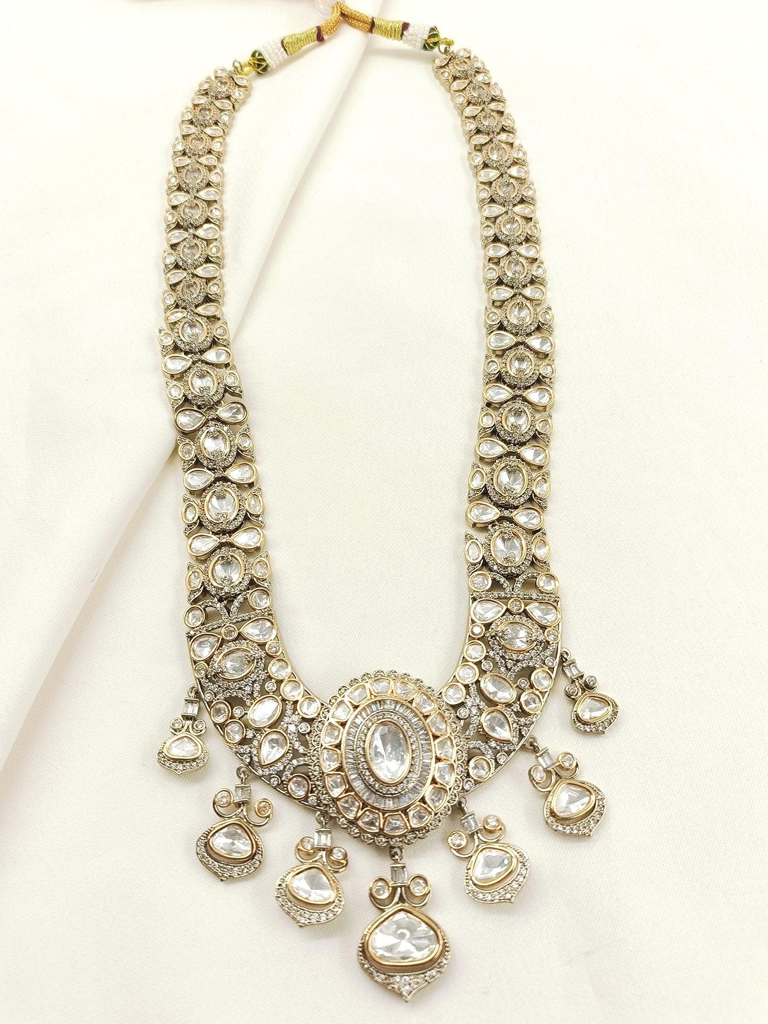 Paresh White Groom Victorian Neckpiece
