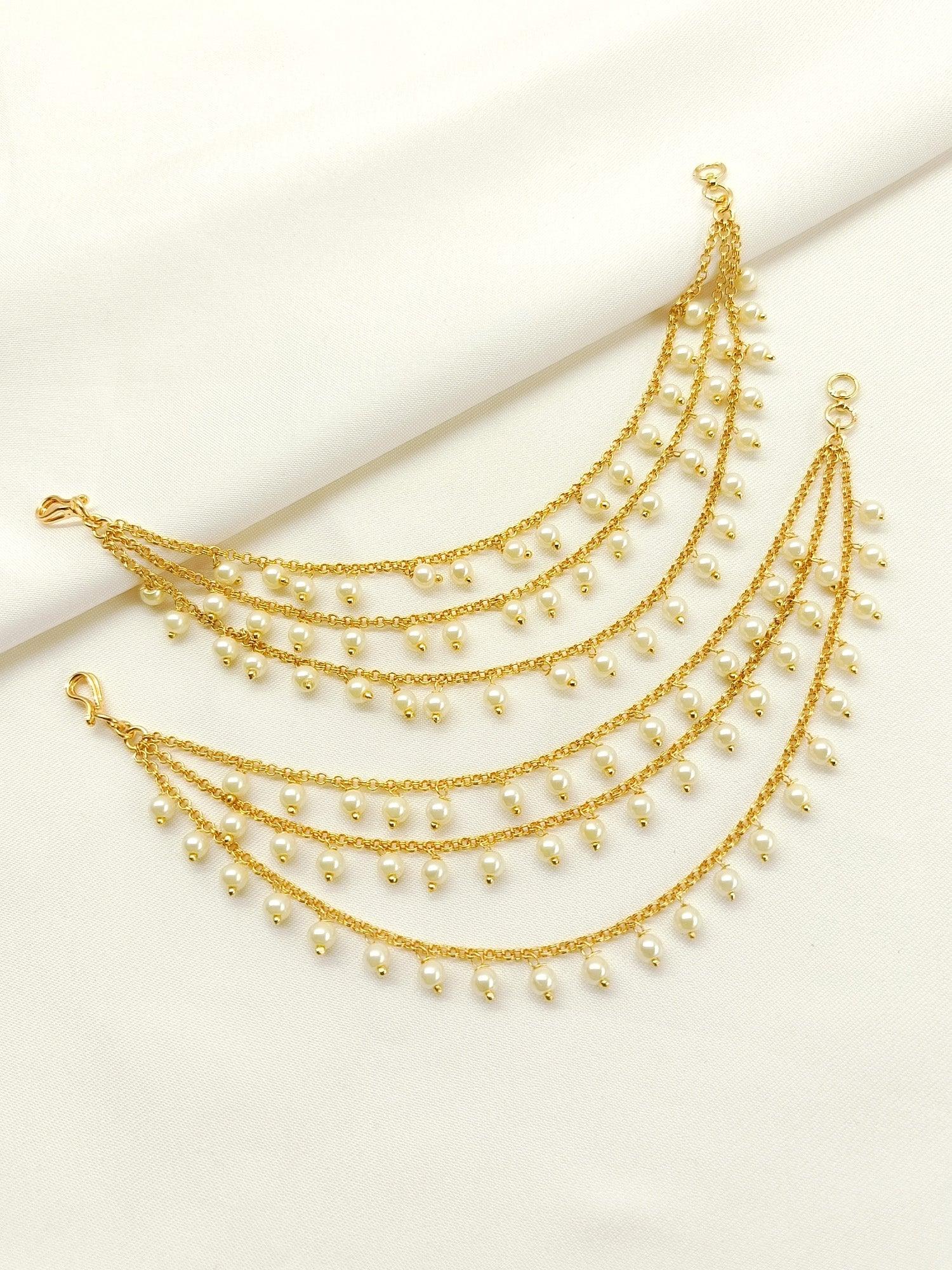 Tasha Cream Traditional Ear Chain