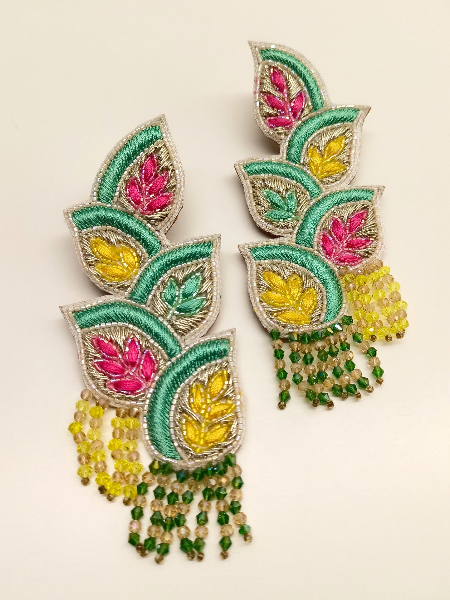 Zai Multi Colour Handmade Earrings - qivii