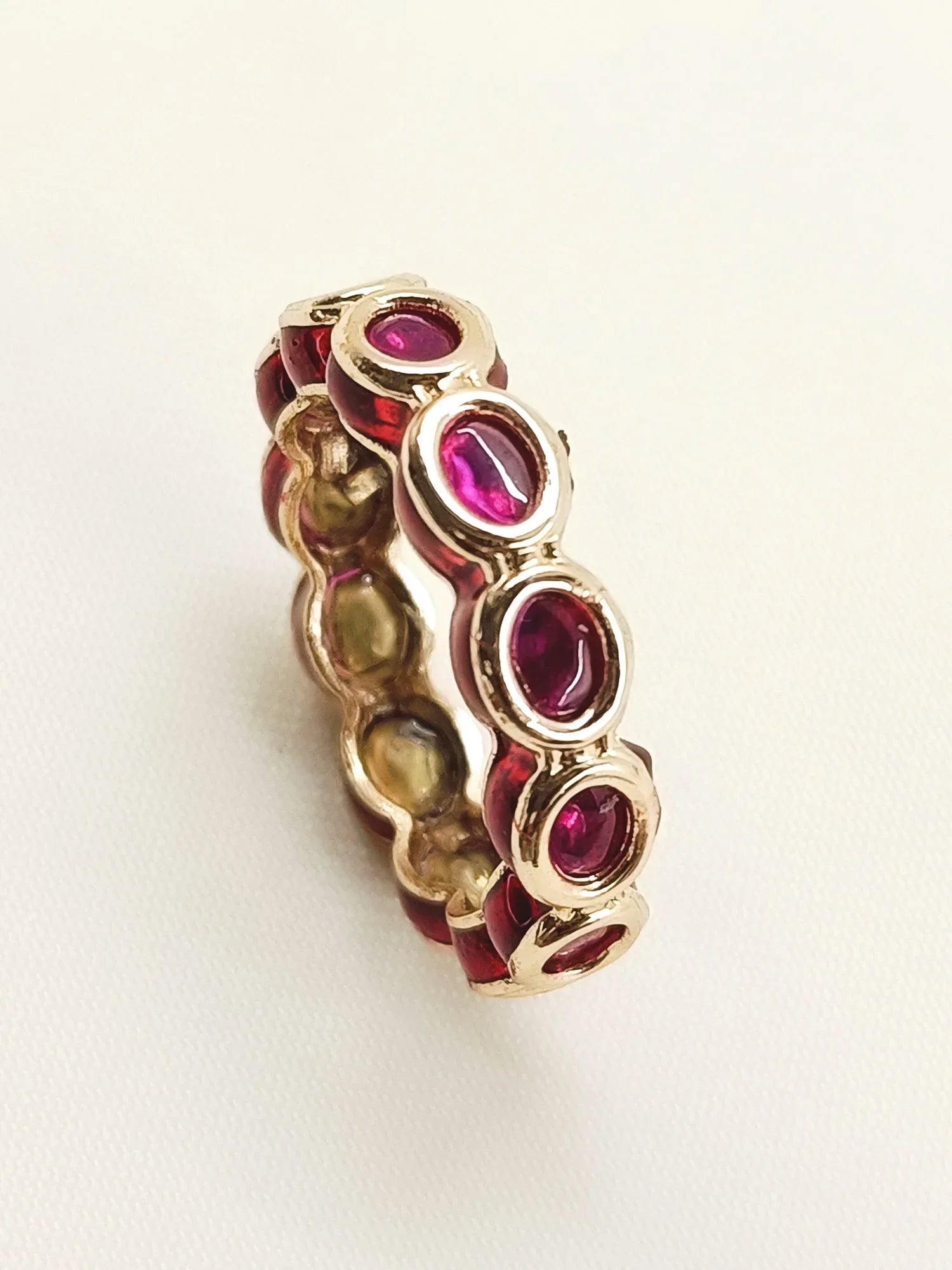 Anjali Ruby Kundan Finger Ring