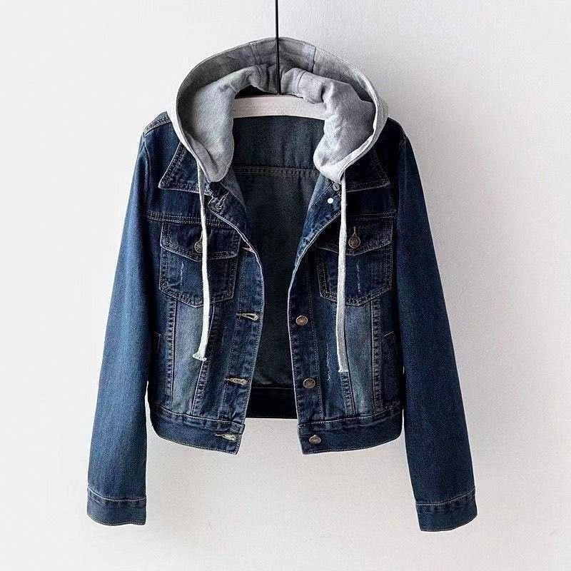 Aria Denim Hooded Jacket - By Qivii