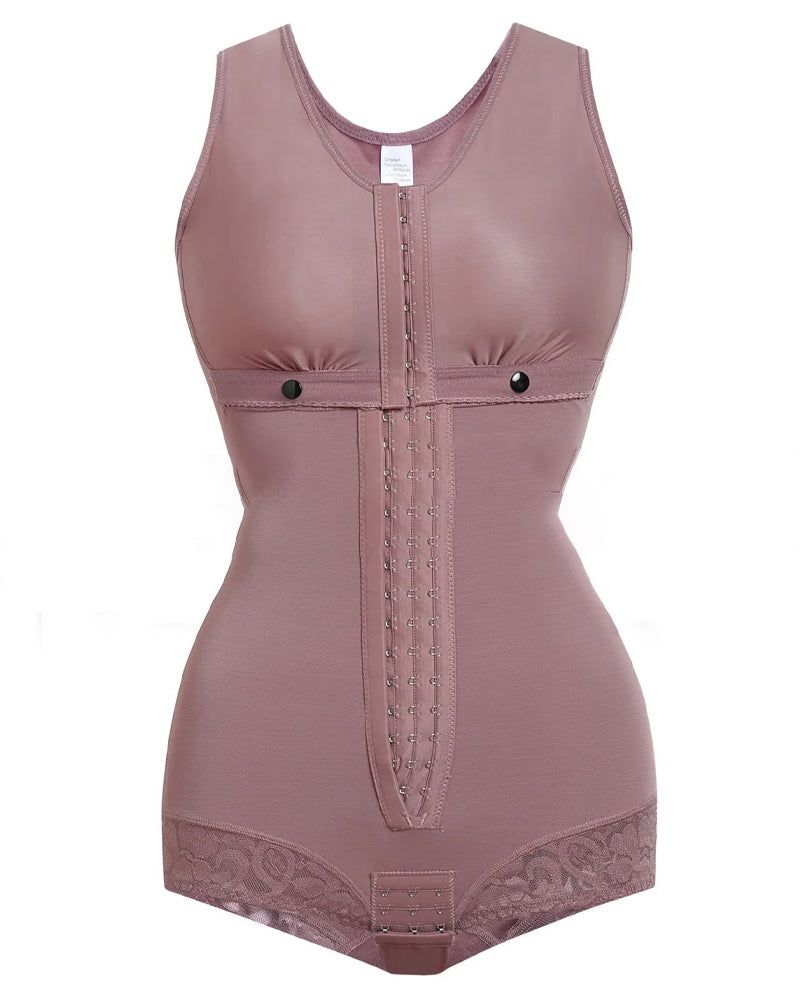 Shapshe® High Compression Full Bust Bodysuits Shapewear with Hook and Eye - By Qivii