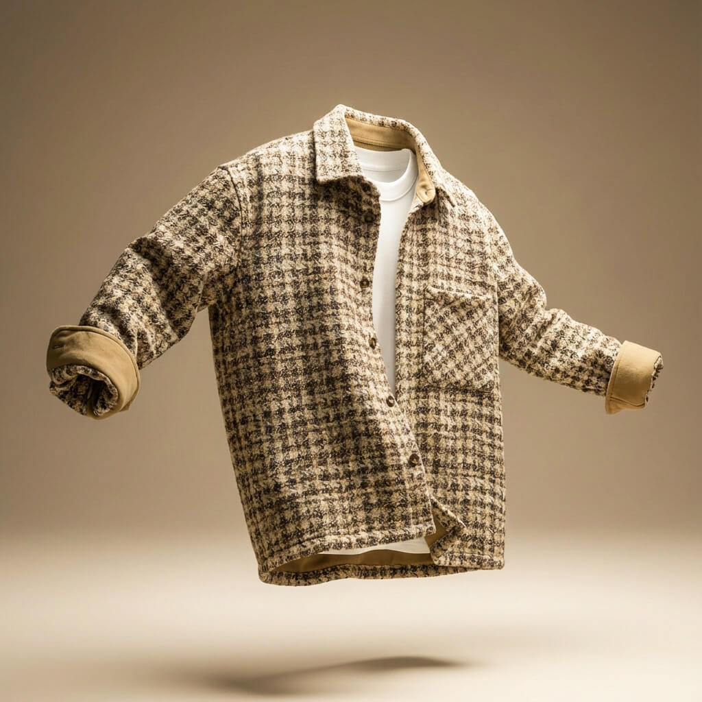 James Houndstooth Wool Jacket - By Qivii