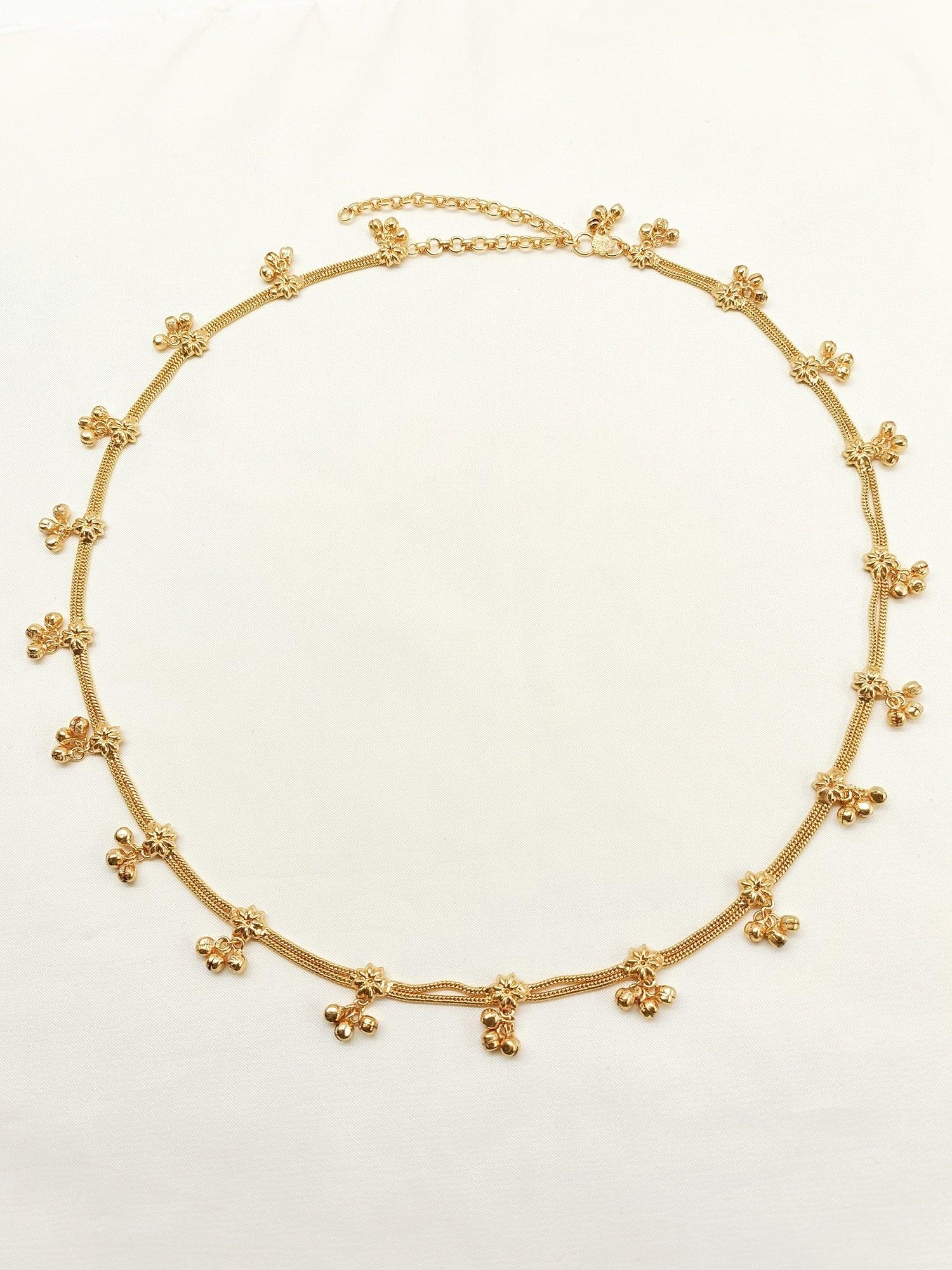 Frederike Golden Antique Waist Belt/kamar Bandh