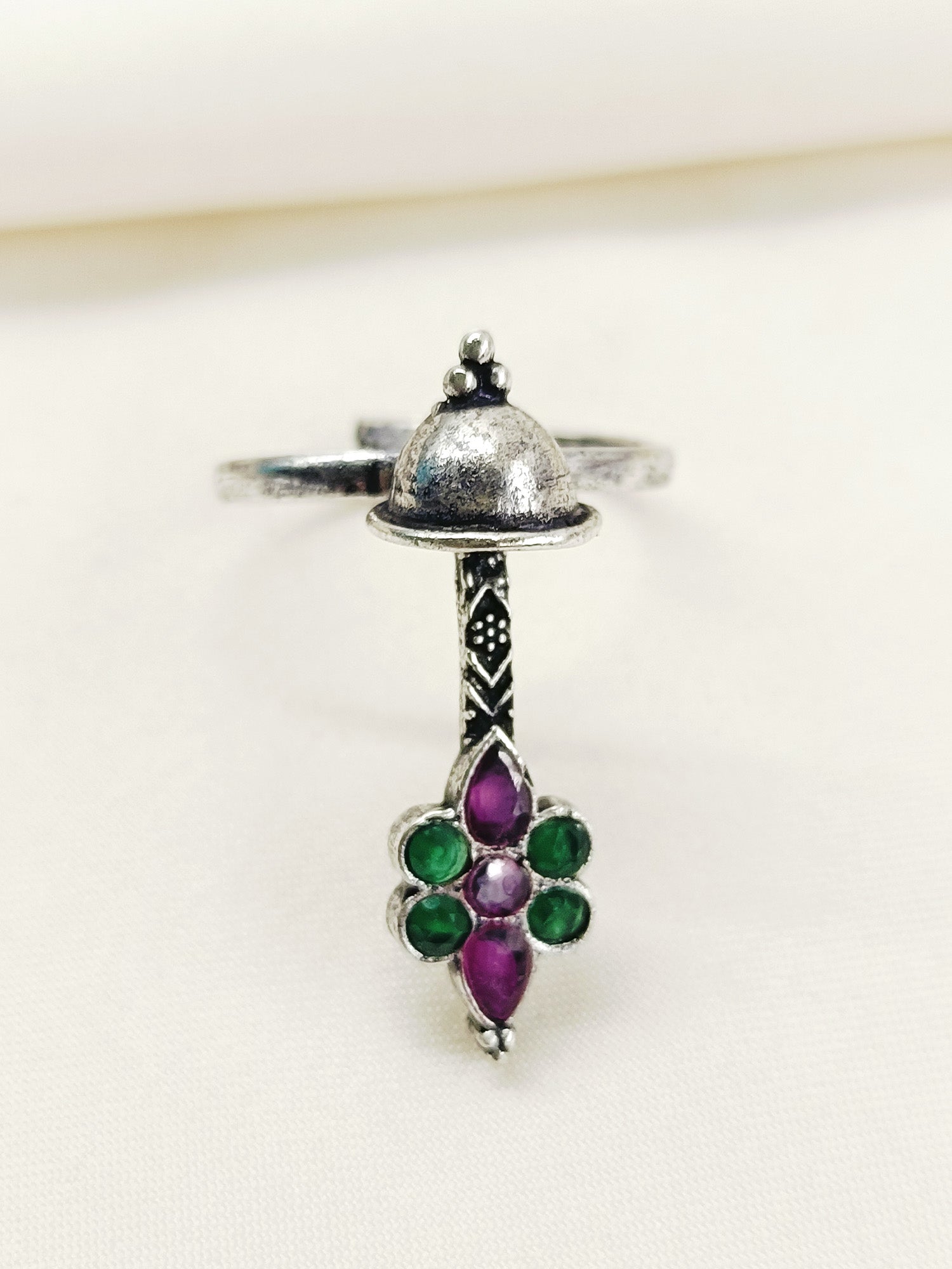 Eshma R&G Oxidized Finger Ring