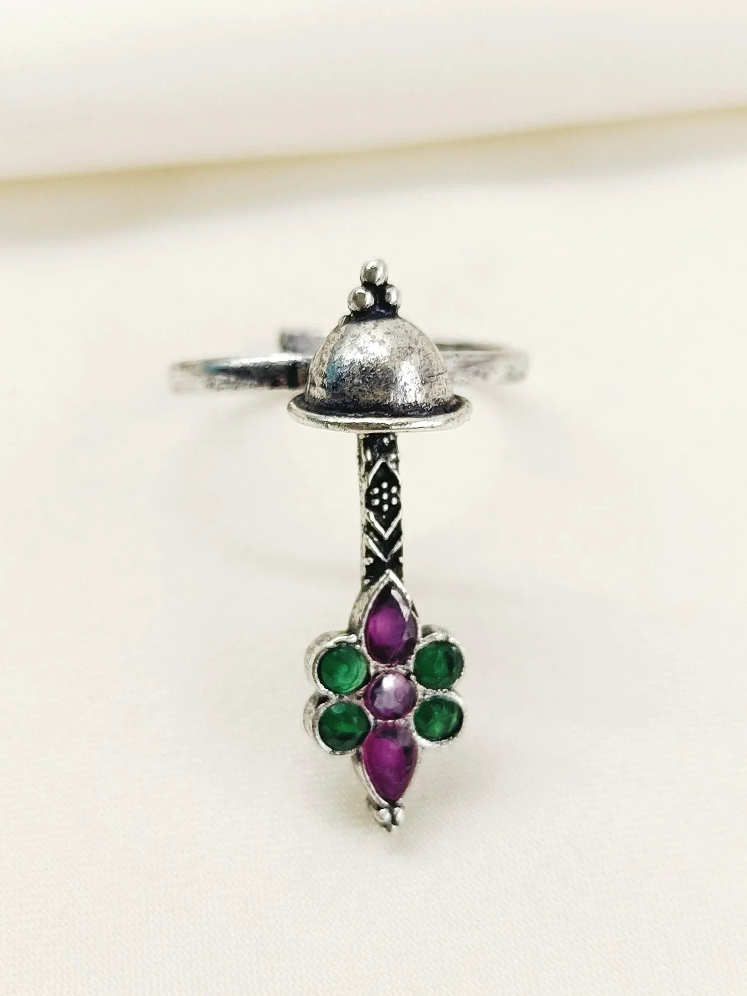 Eshma R&G Oxidized Finger Ring