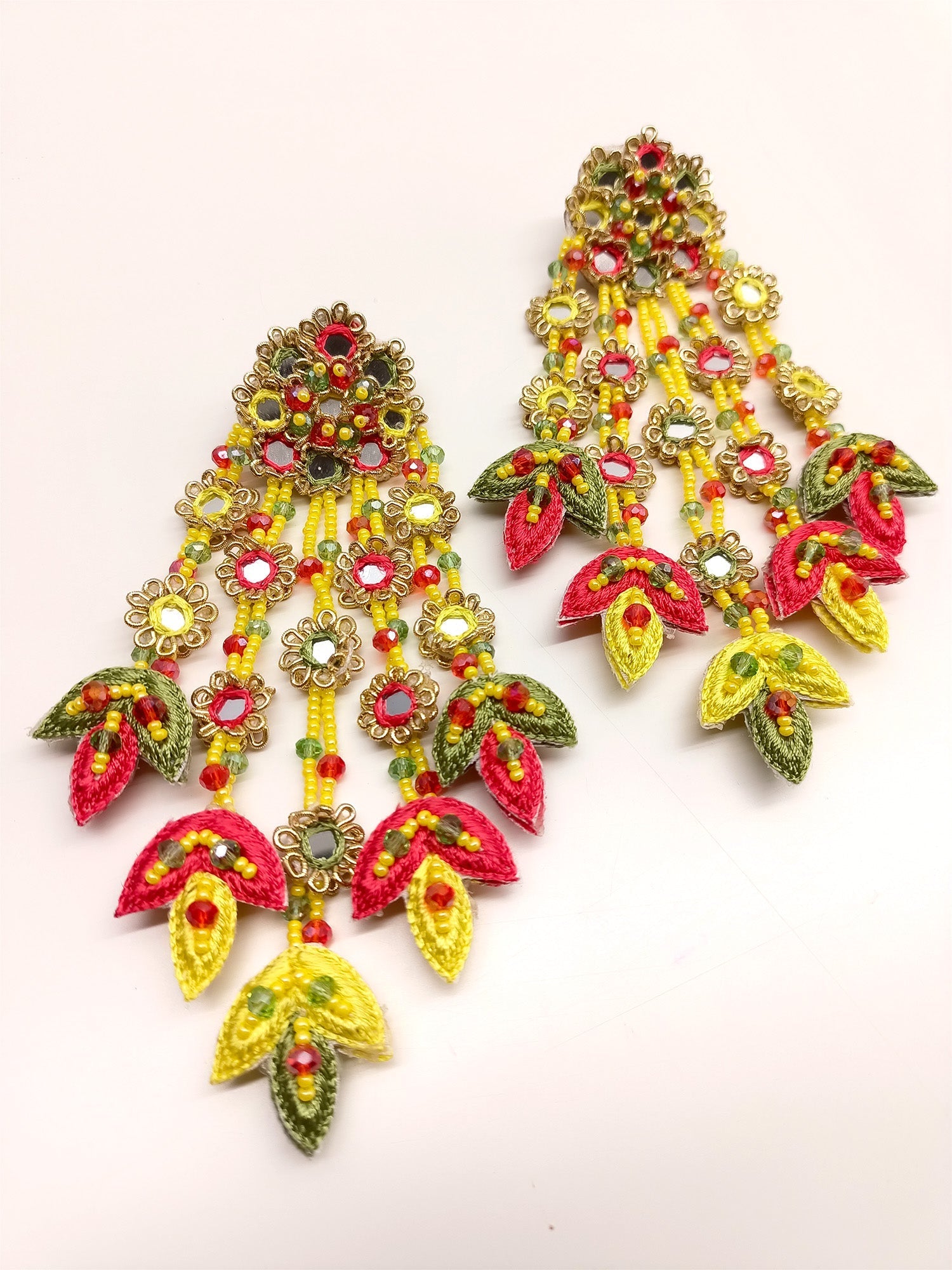 Cristina Multi Colour Handmade Earrings - qivii
