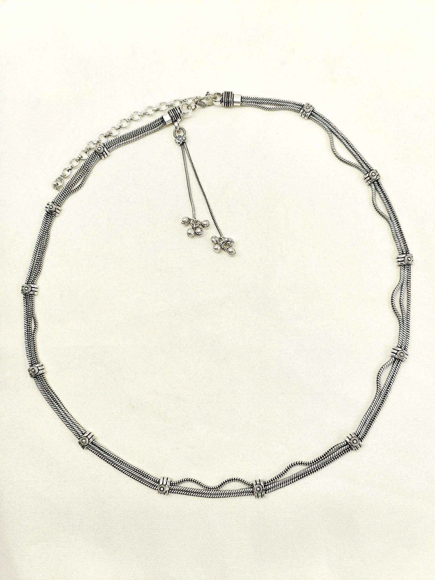 Samreen Plain Oxidized Waist Belt