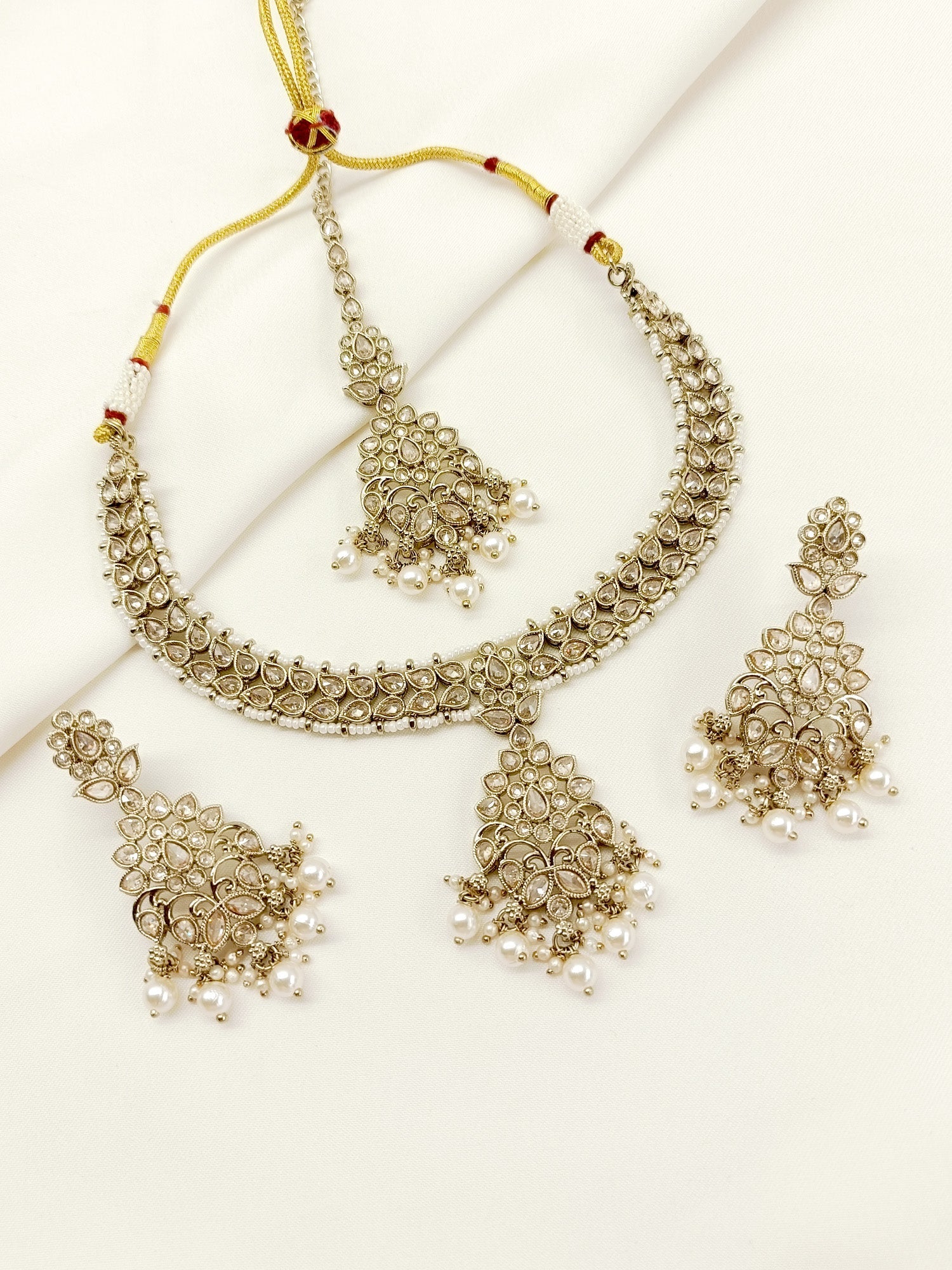 Raghvati Copper Polki Necklace Set