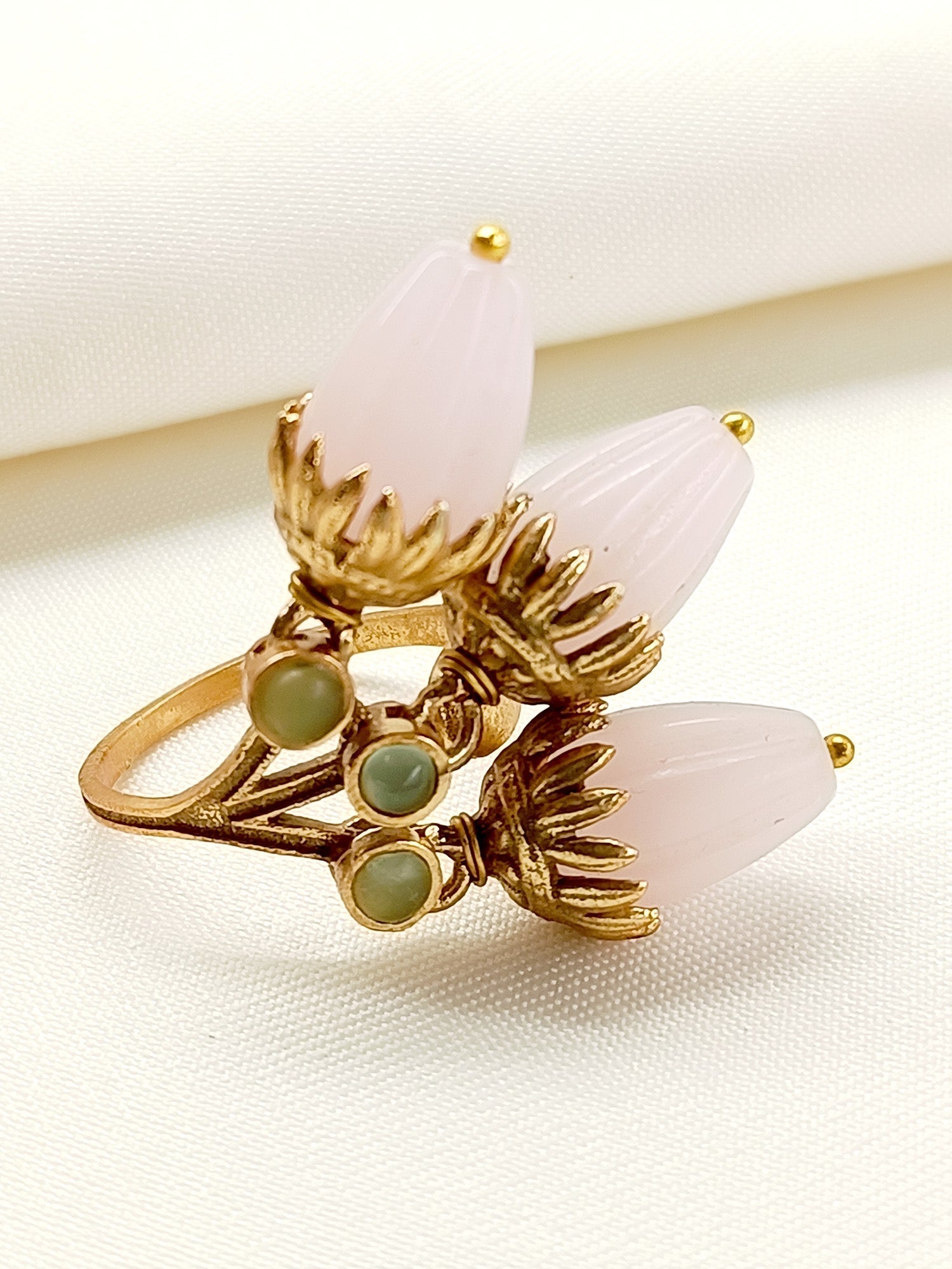 Aadithi Pink Boutique Finger Ring - qivii