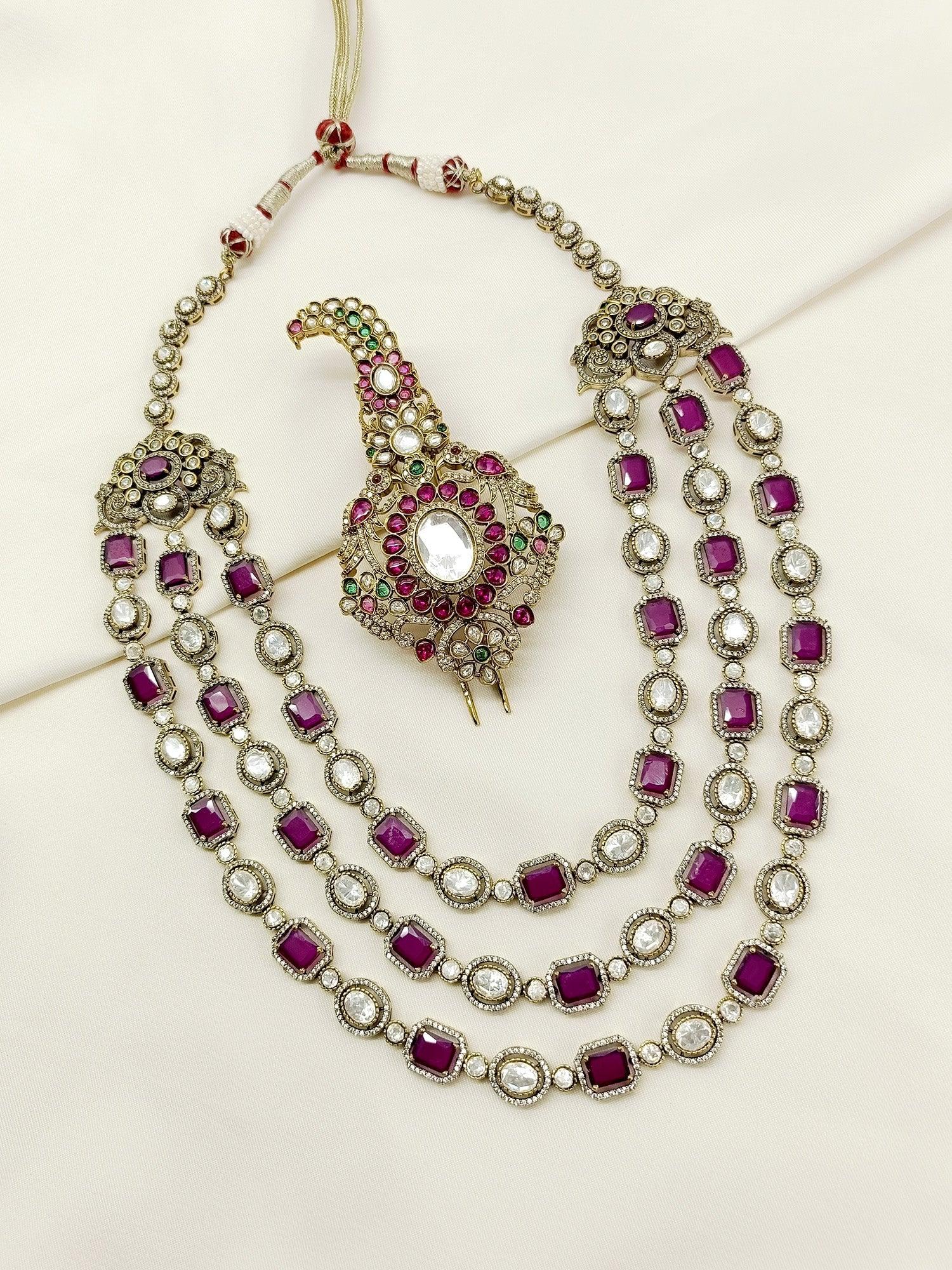 Pratish Groom Mala And Kalgi In Ruby