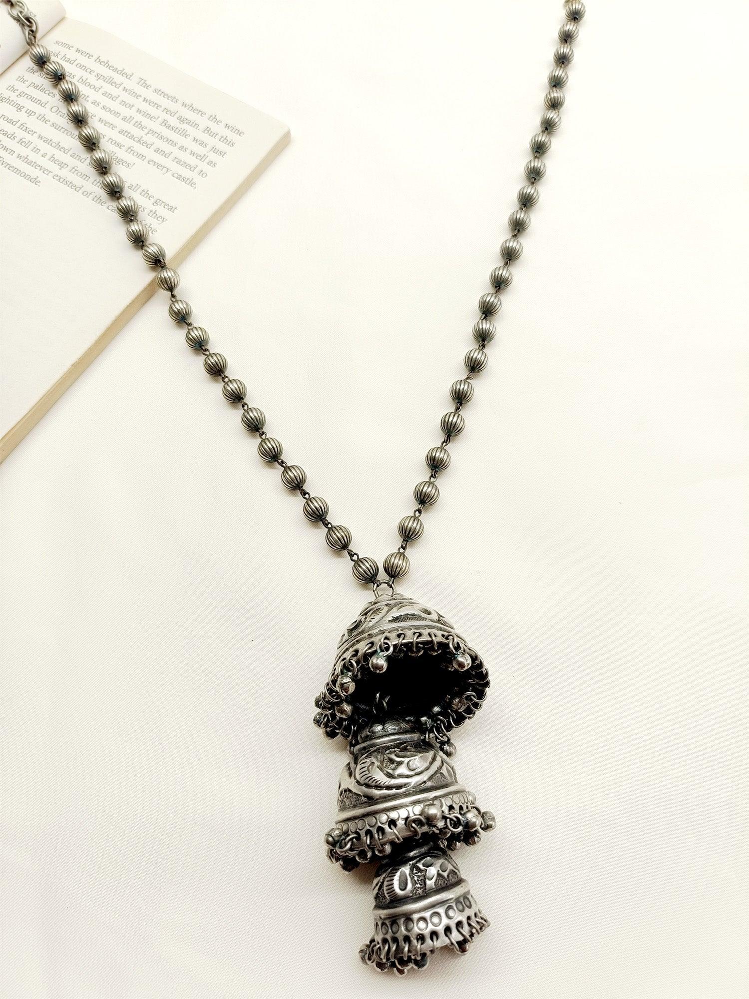 Yiti German Silver Triple Layerd Men's Neckpiece