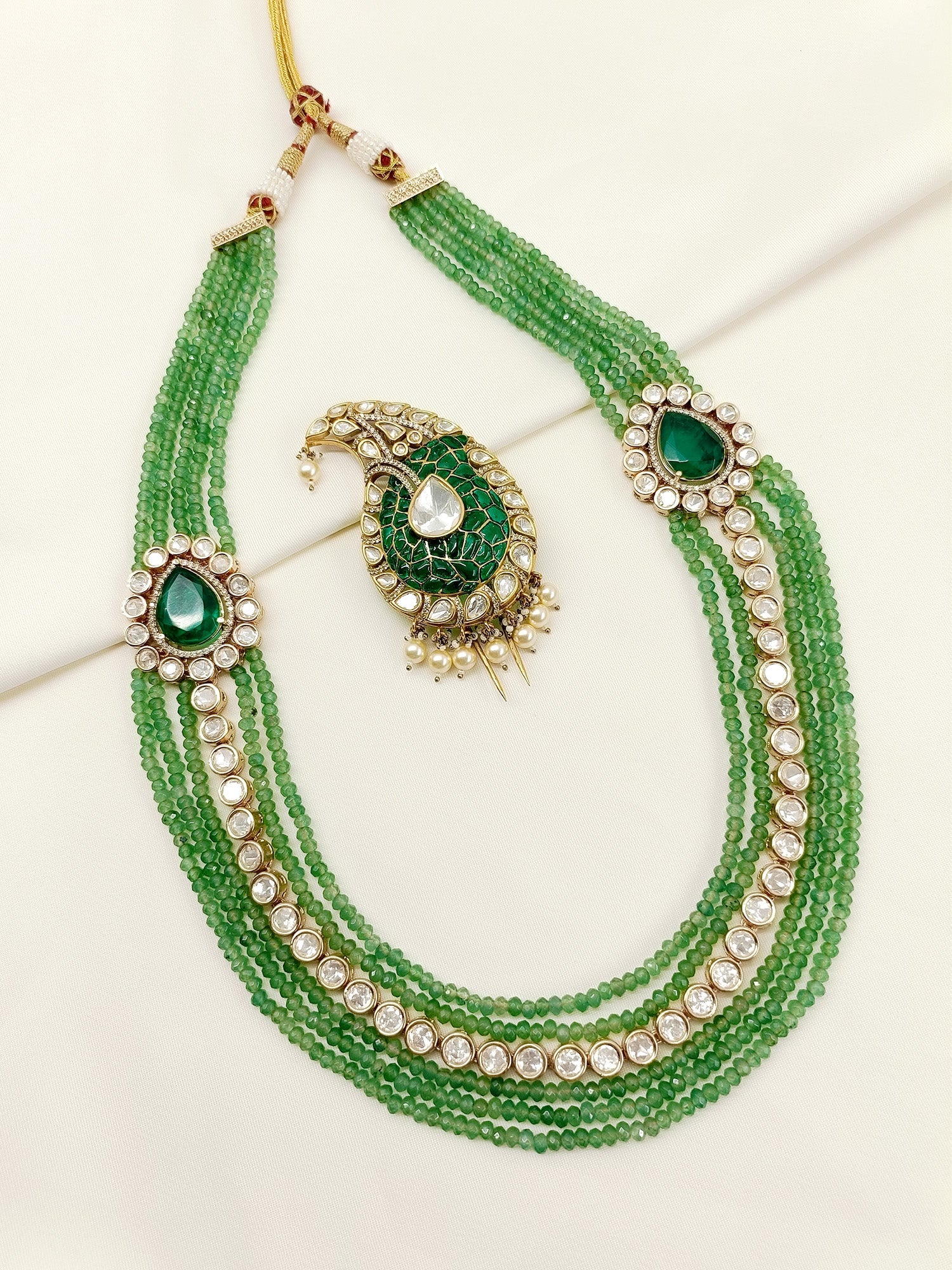 Abhilash Groom Mala And Kalgi In Green
