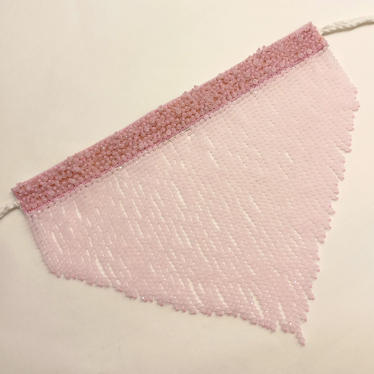 Azra Western Neckpiece With Baby Pink Beads - qivii