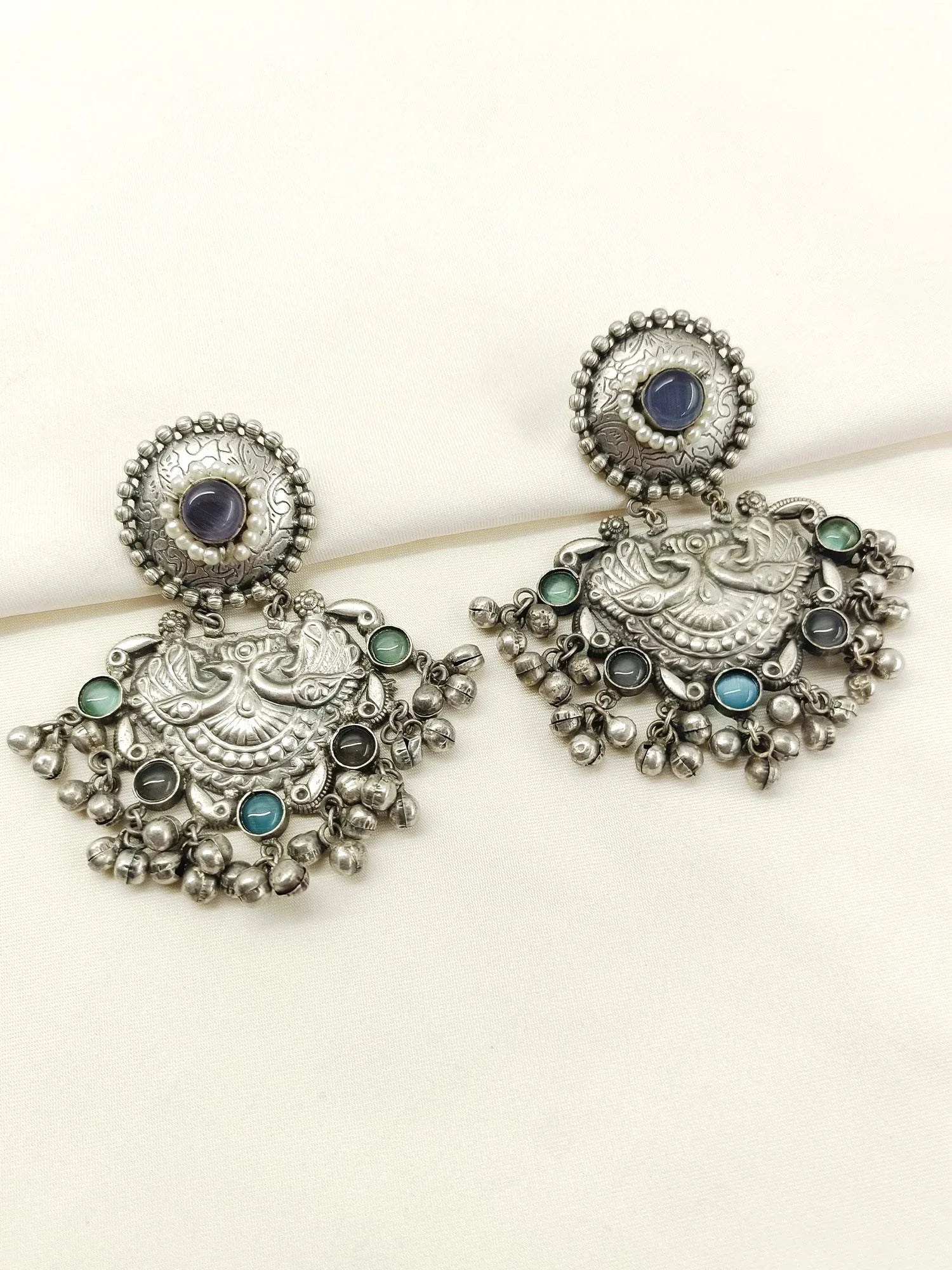 Wamika Multi Colour Oxidized Earring