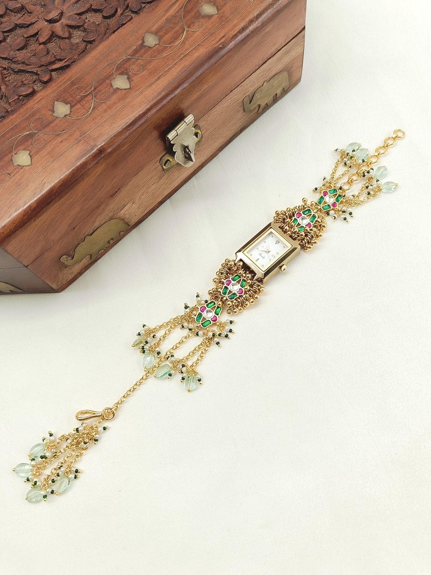 Naziya's Paachi Kundan Watch