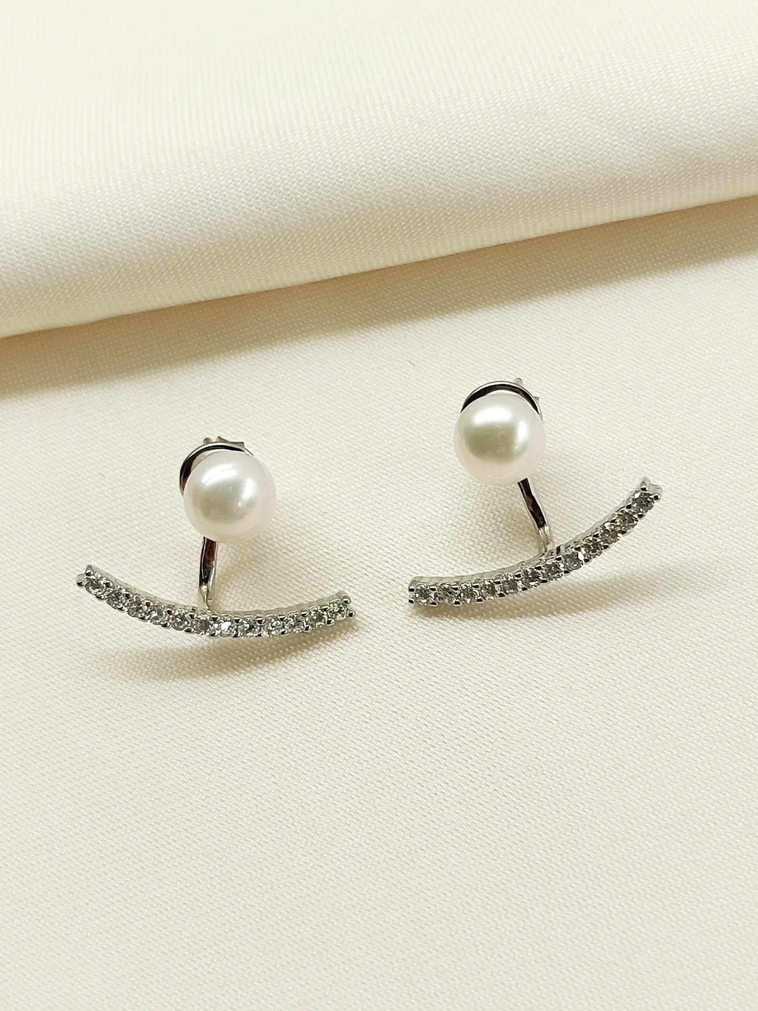 Parinaaz 92.5 Silver Swarovski Stone Tops