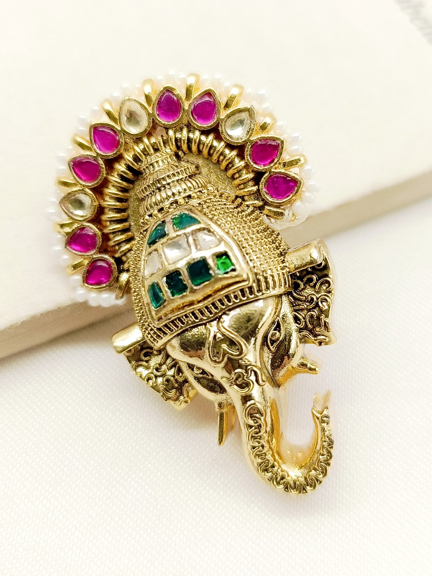 Agni R & G Ganesh Ji Brooch