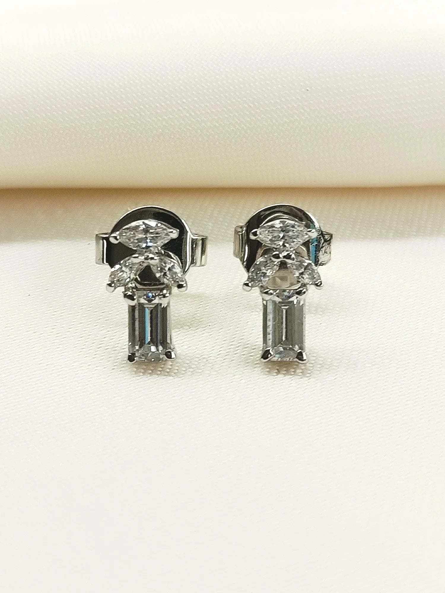 Naksha 92.5 Silver Swarovski Stone Tops