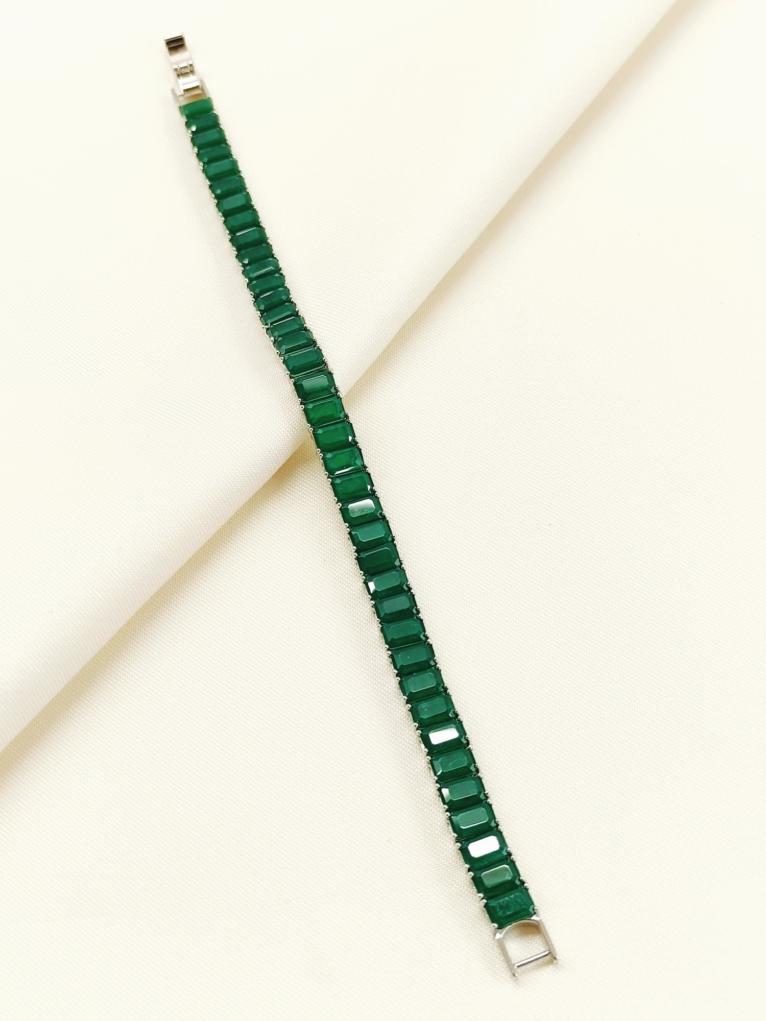 Ottilie Green American Diamond Bracelet
