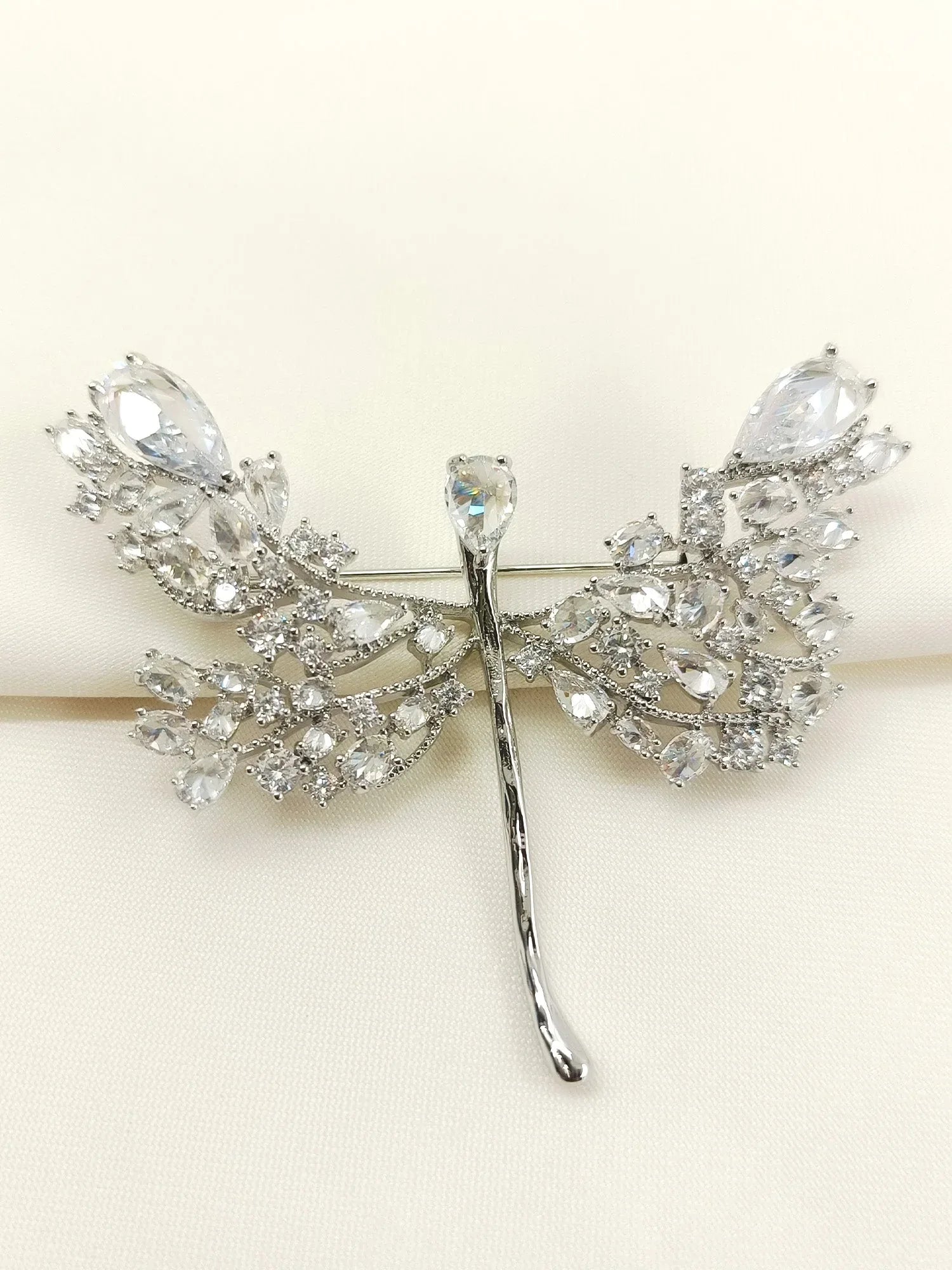 Mishel Silver Butterfly Brooch