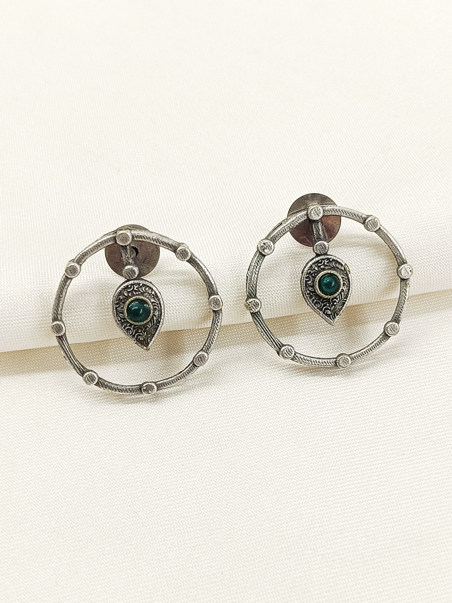 Fulki Green Oxidized Tops