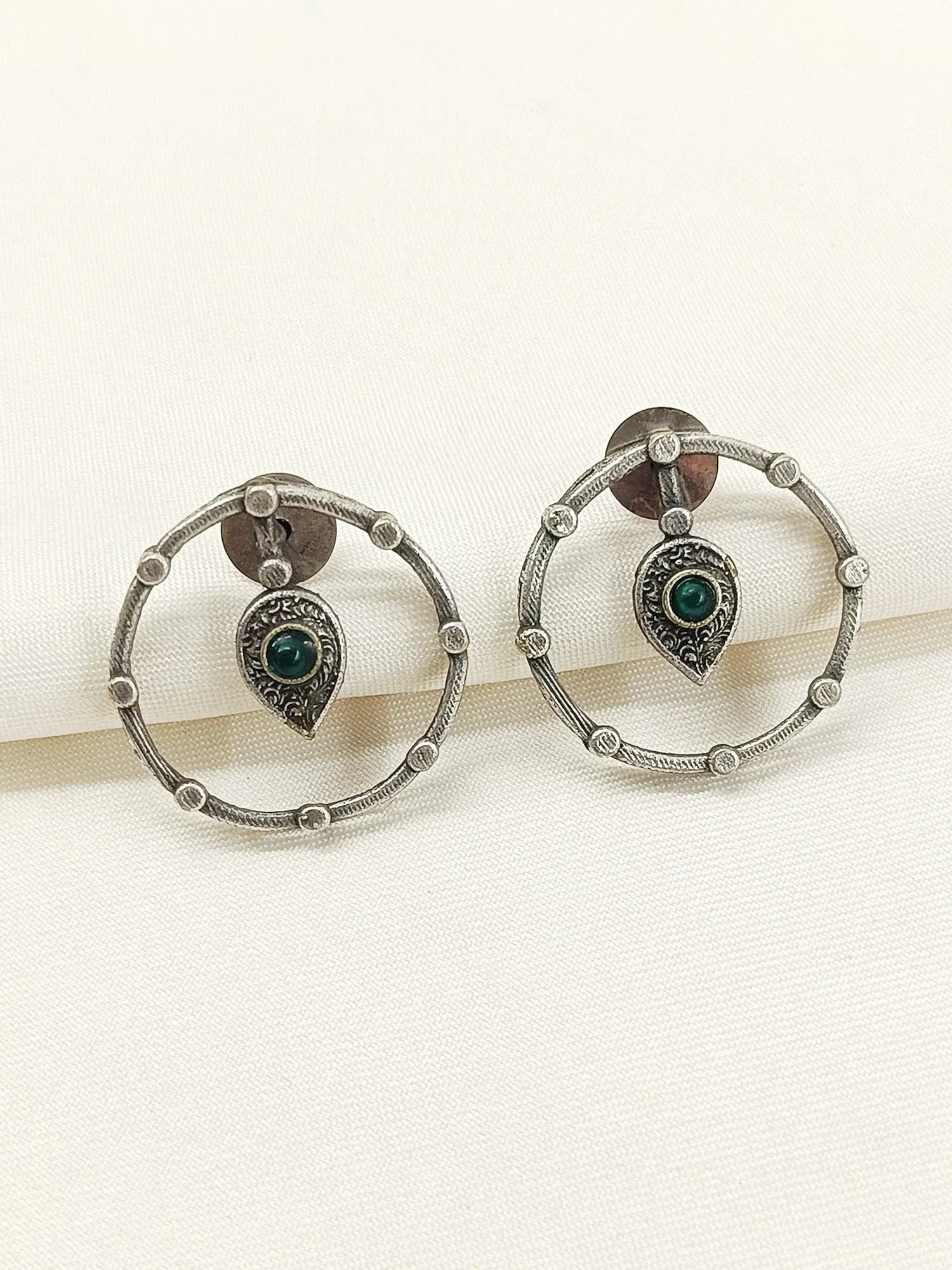 Fulki Green Oxidized Tops
