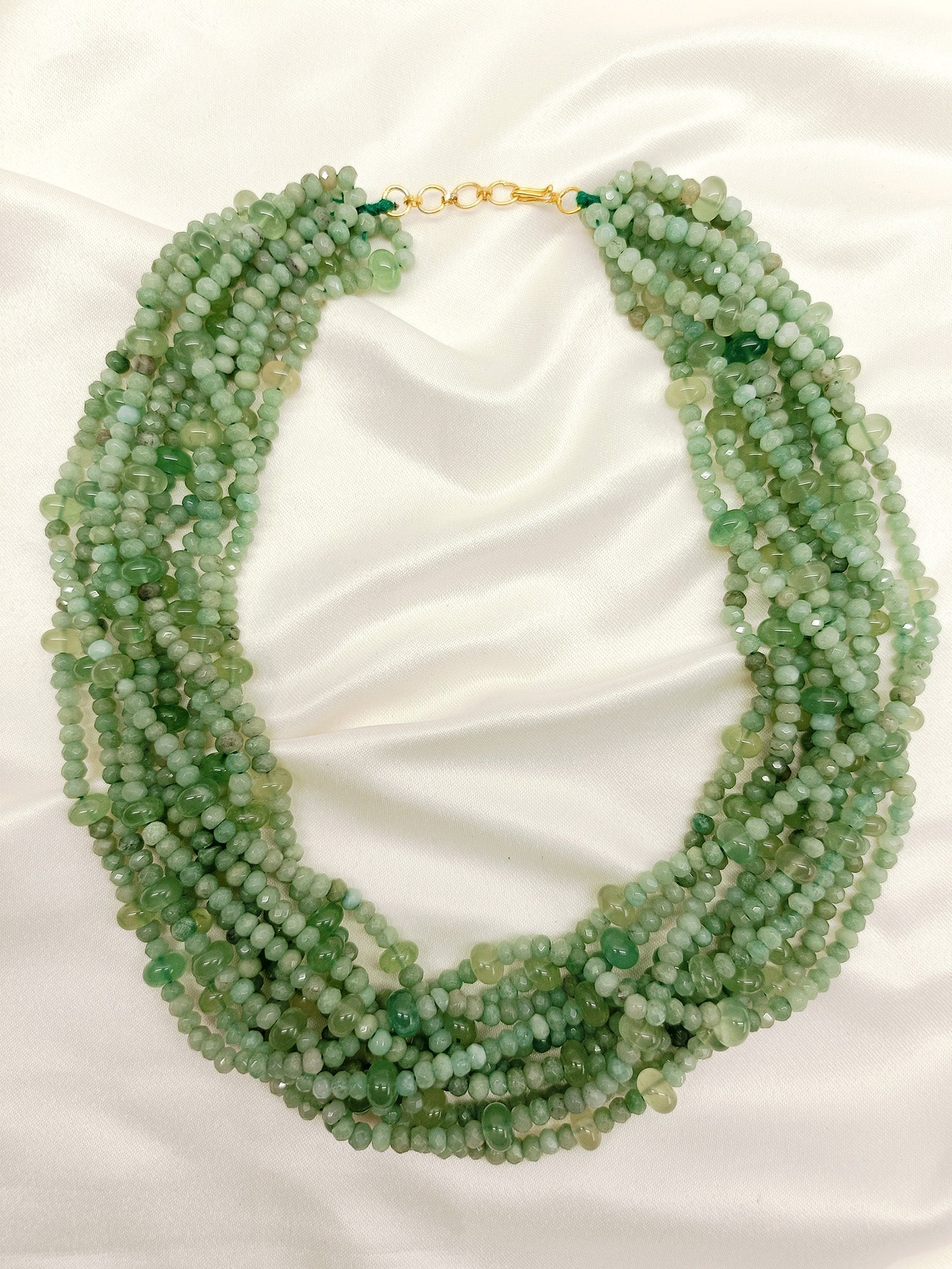 Tista Mint Green Beads Neckpiece - qivii
