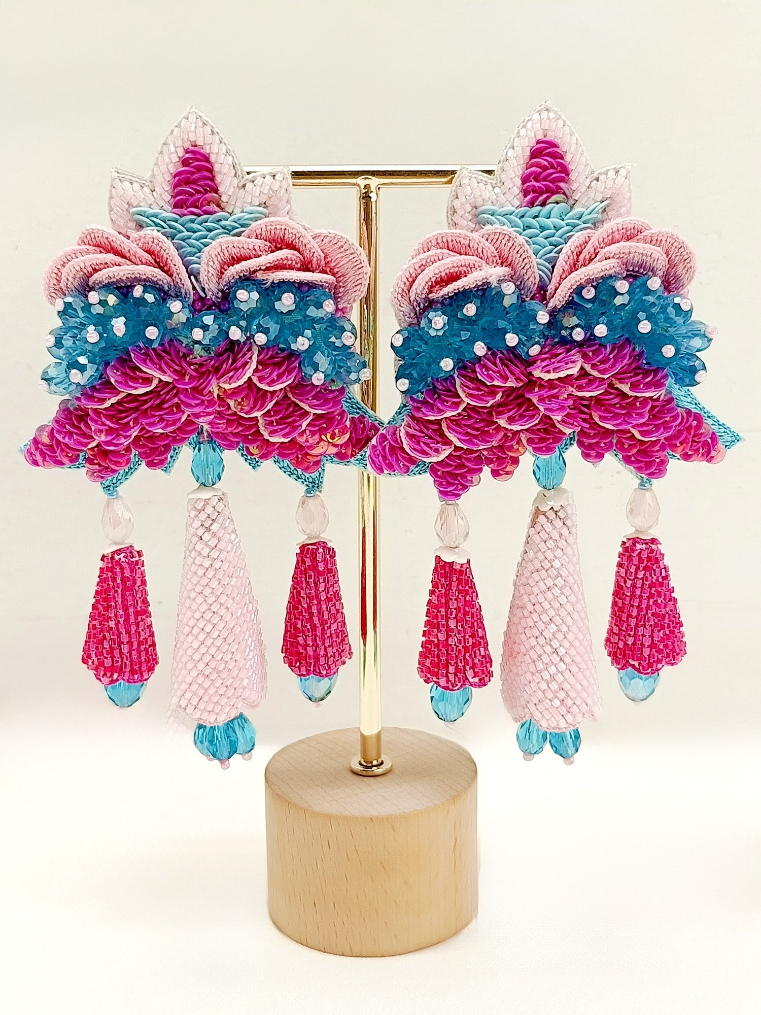 Arleen Multi Colour Handmade Earrings - qivii