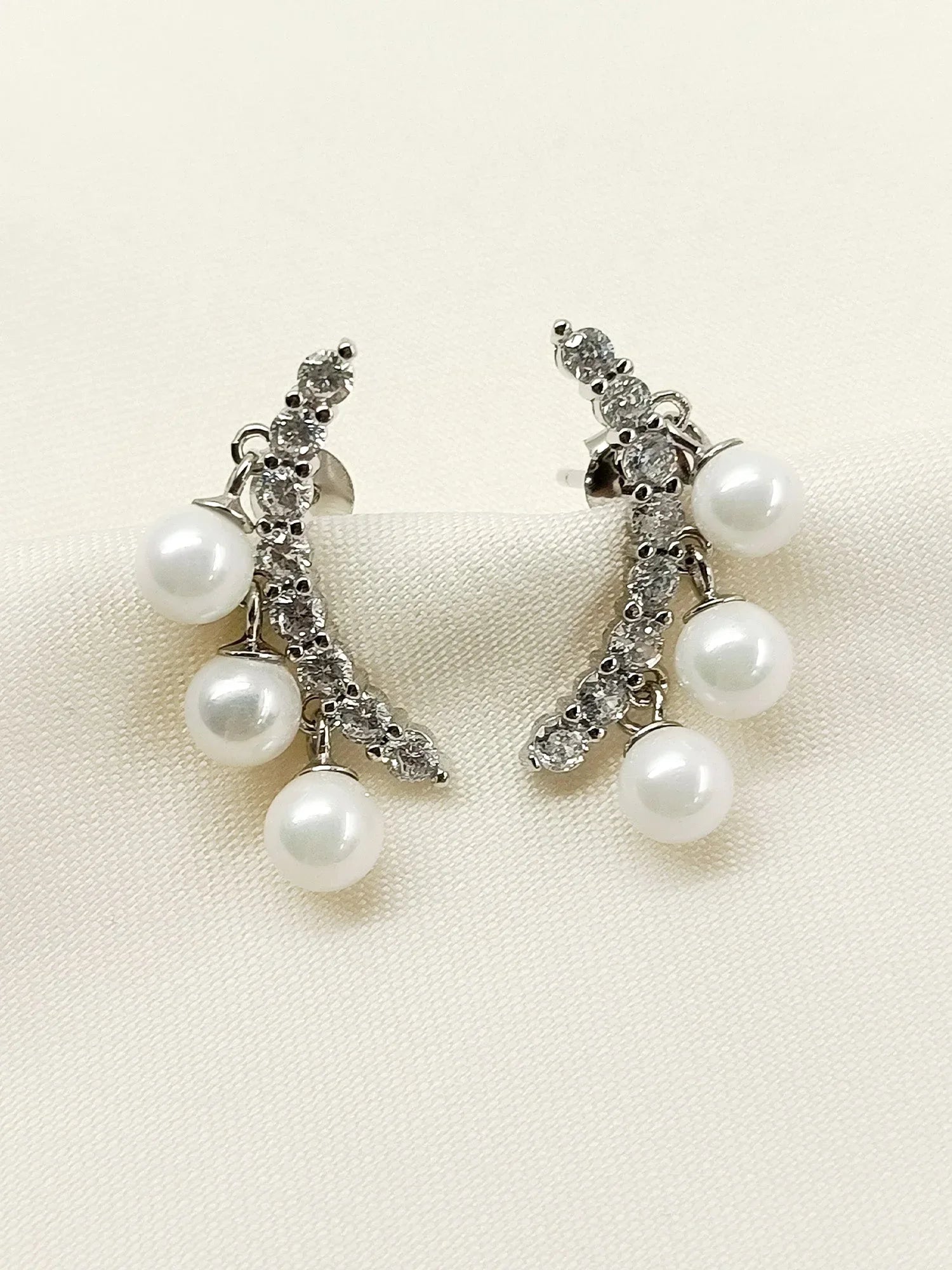 Deaba 92.5 Silver Swarovski Stone Tops
