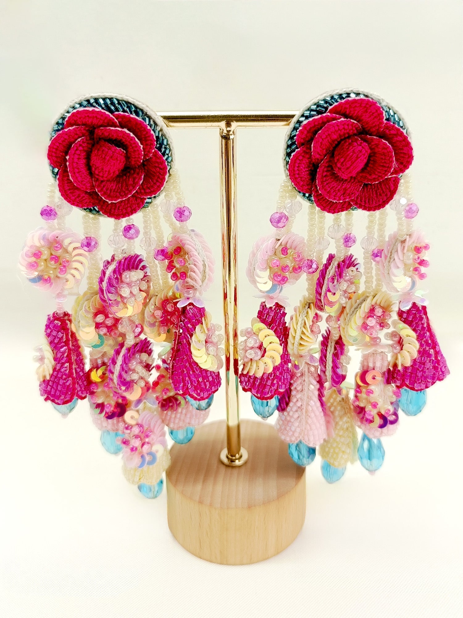 Fizana Multi Colour Handmade Earrings - qivii