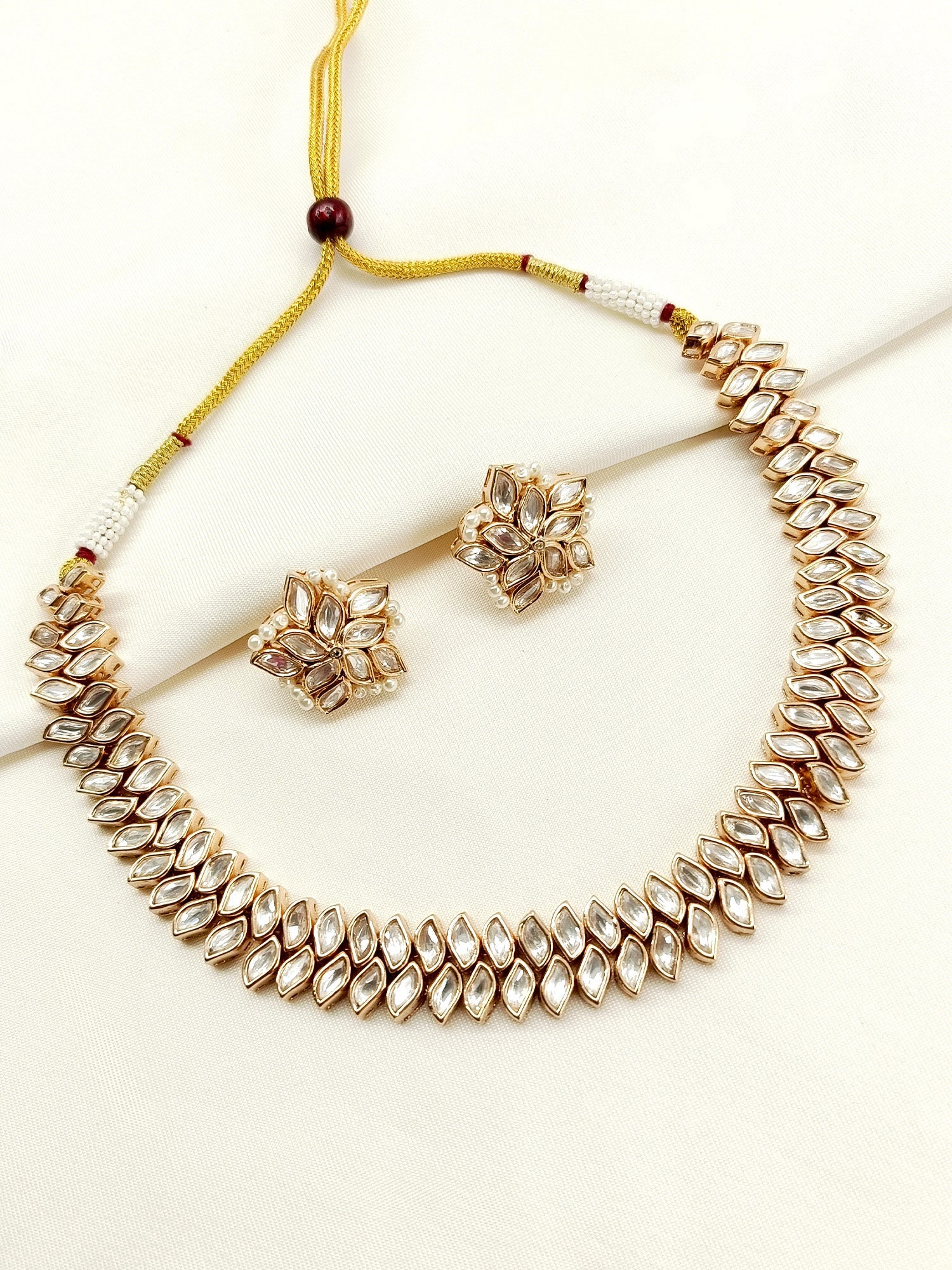 Anupama White Kundan Choker Set