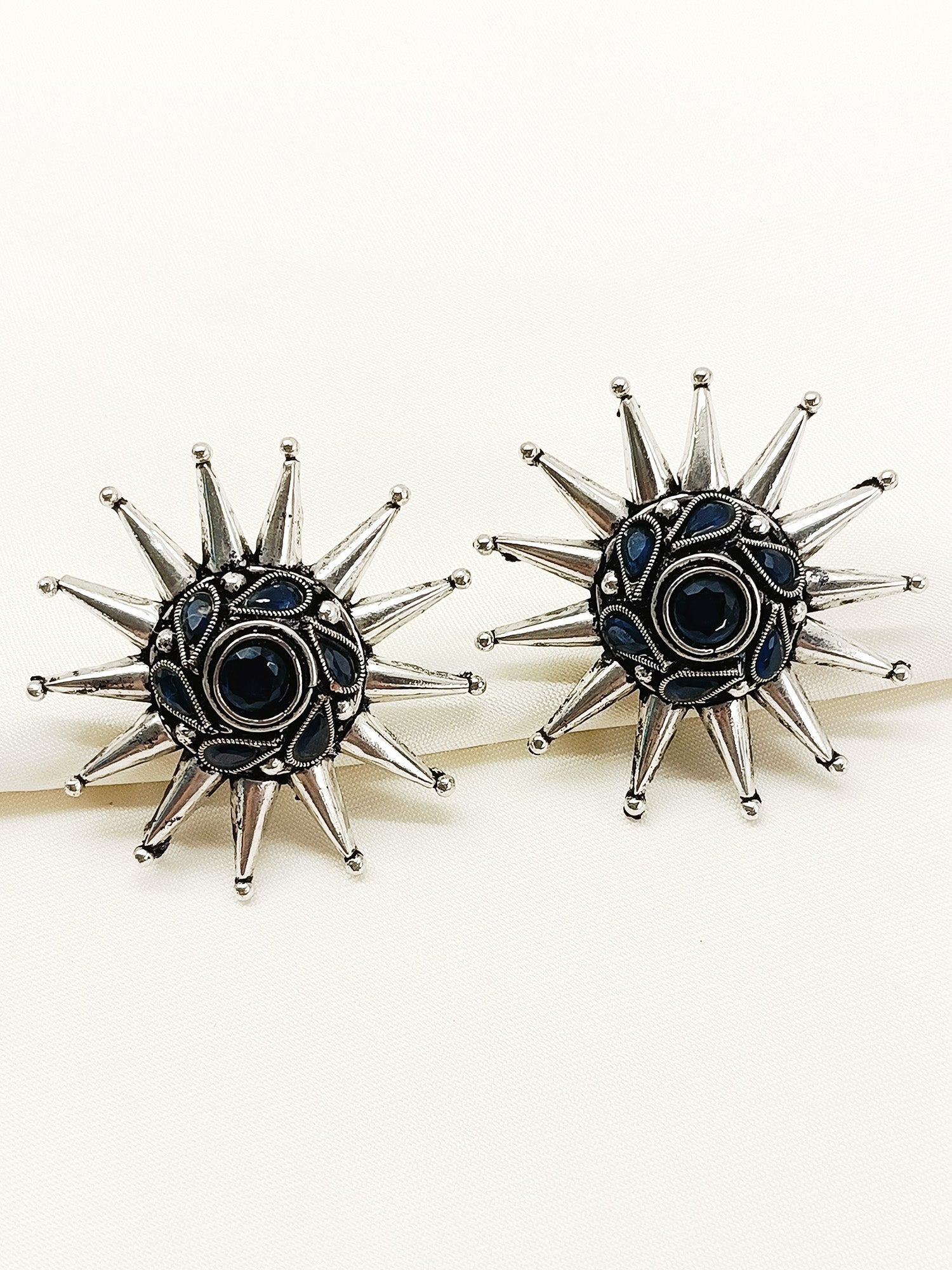 Vatika Blue Oxidized Tops