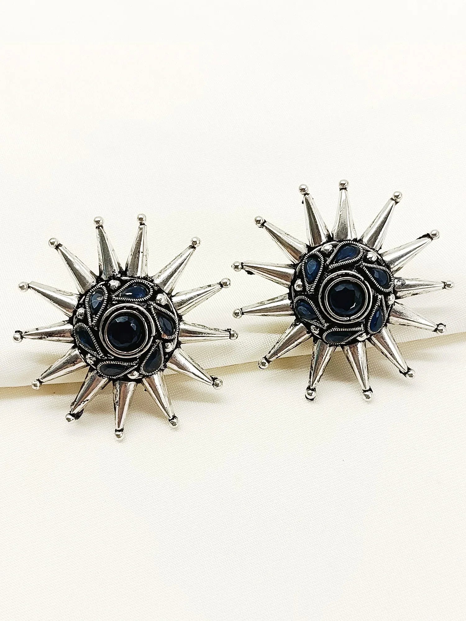 Vatika Blue Oxidized Tops